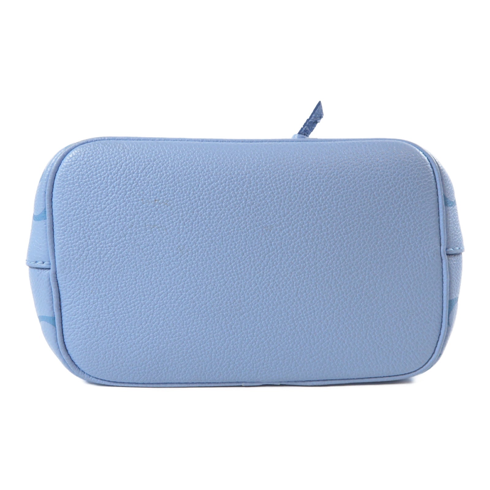 LOUIS VUITTON Monogram Empreinte NeoNoe BB金扣手挽肩背兩用袋夏日藍色