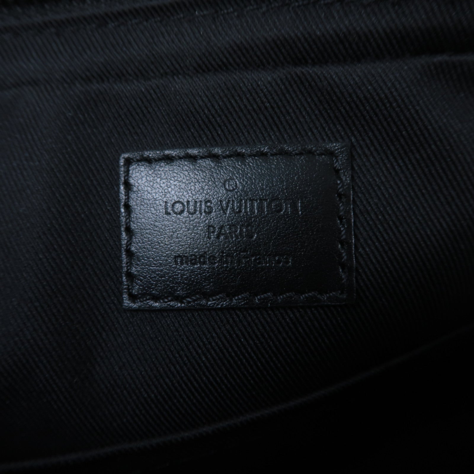 LOUIS VUITTON Monogram Eclipse Trio銀扣肩背袋黑色/灰色