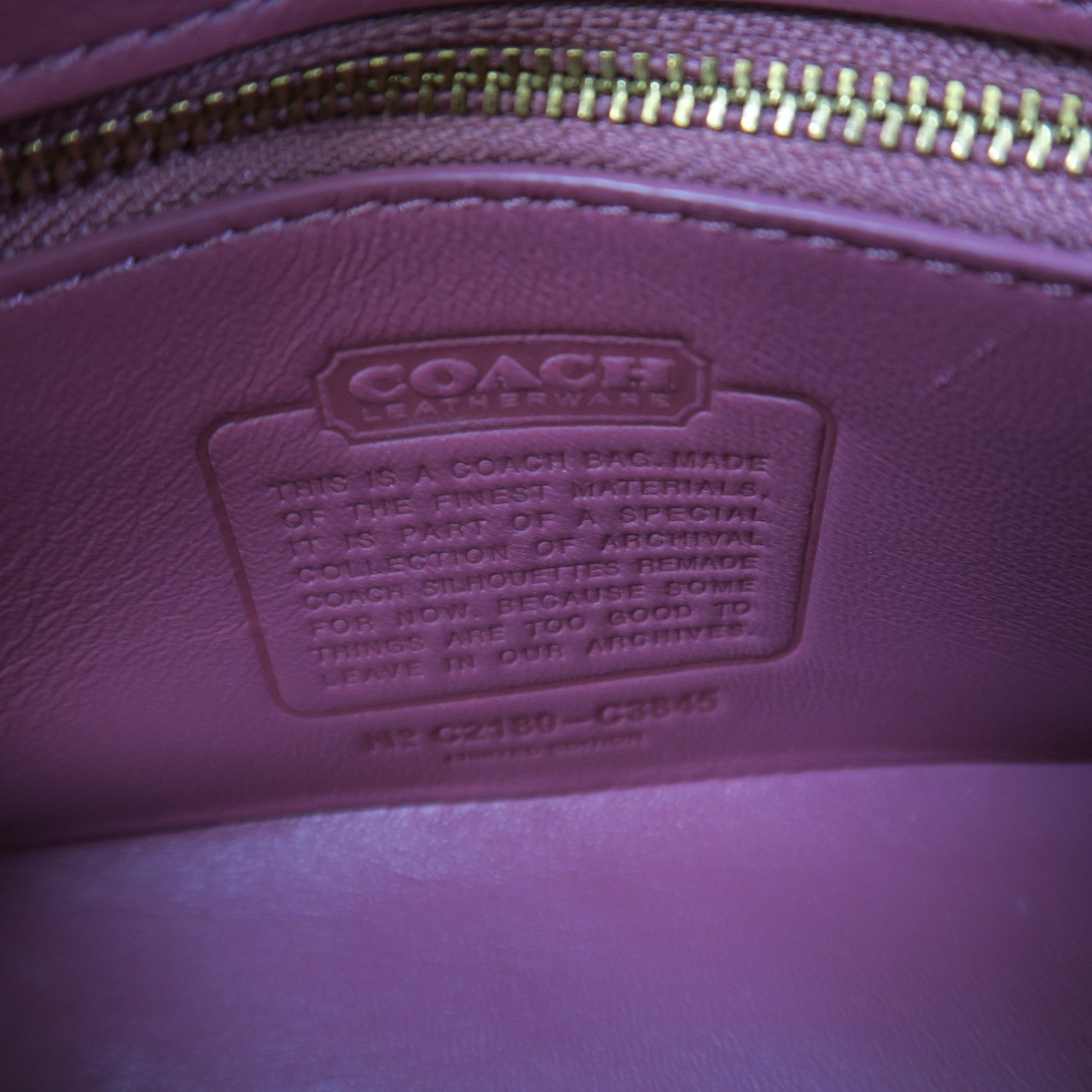 COACH 羊皮皮革Turnlock Clutch 20 Chain Shoulder金扣手挽肩背兩用袋粉紅色