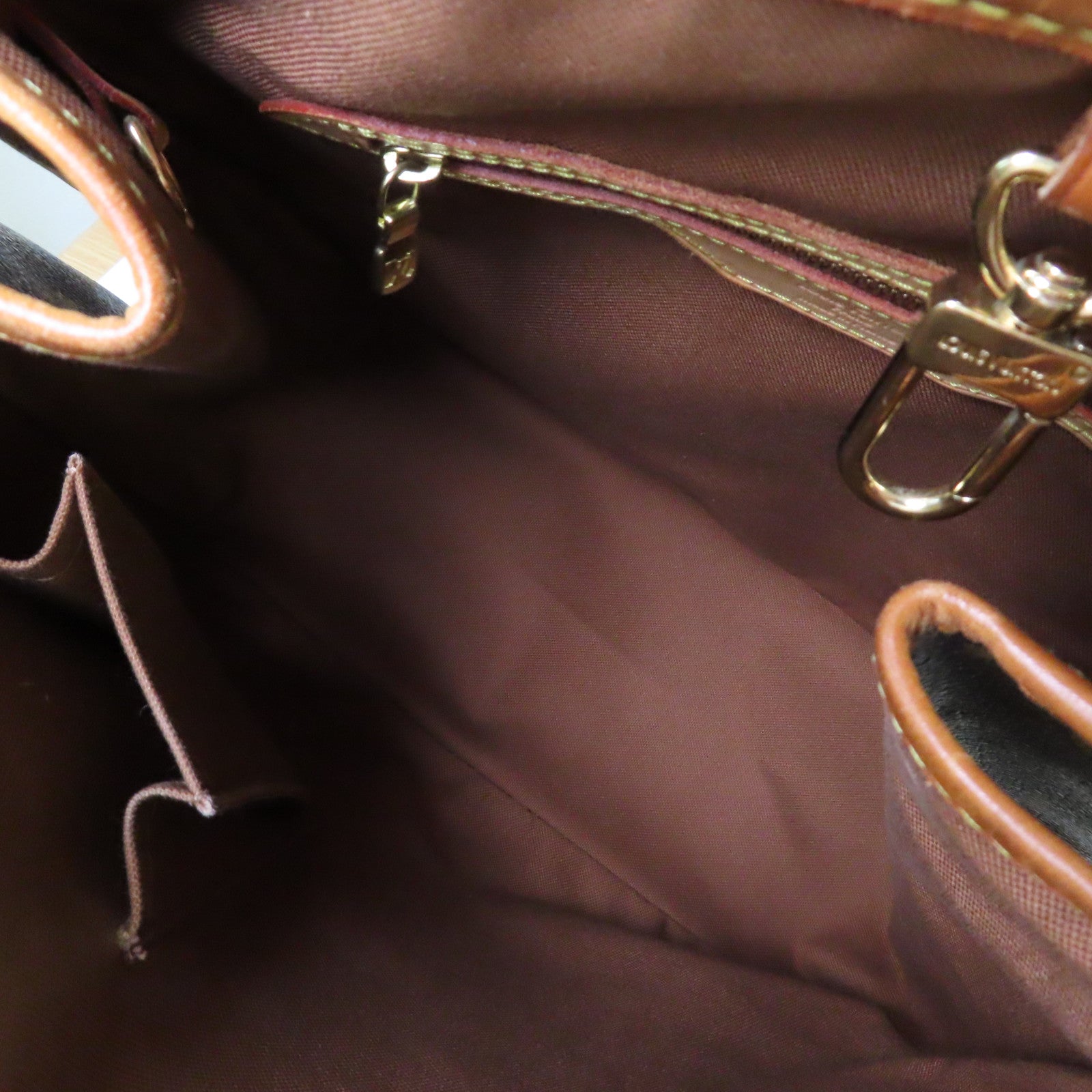 LOUIS VUITTON Monogram Batignolles Vertical Tote Bag金扣肩背袋啡色