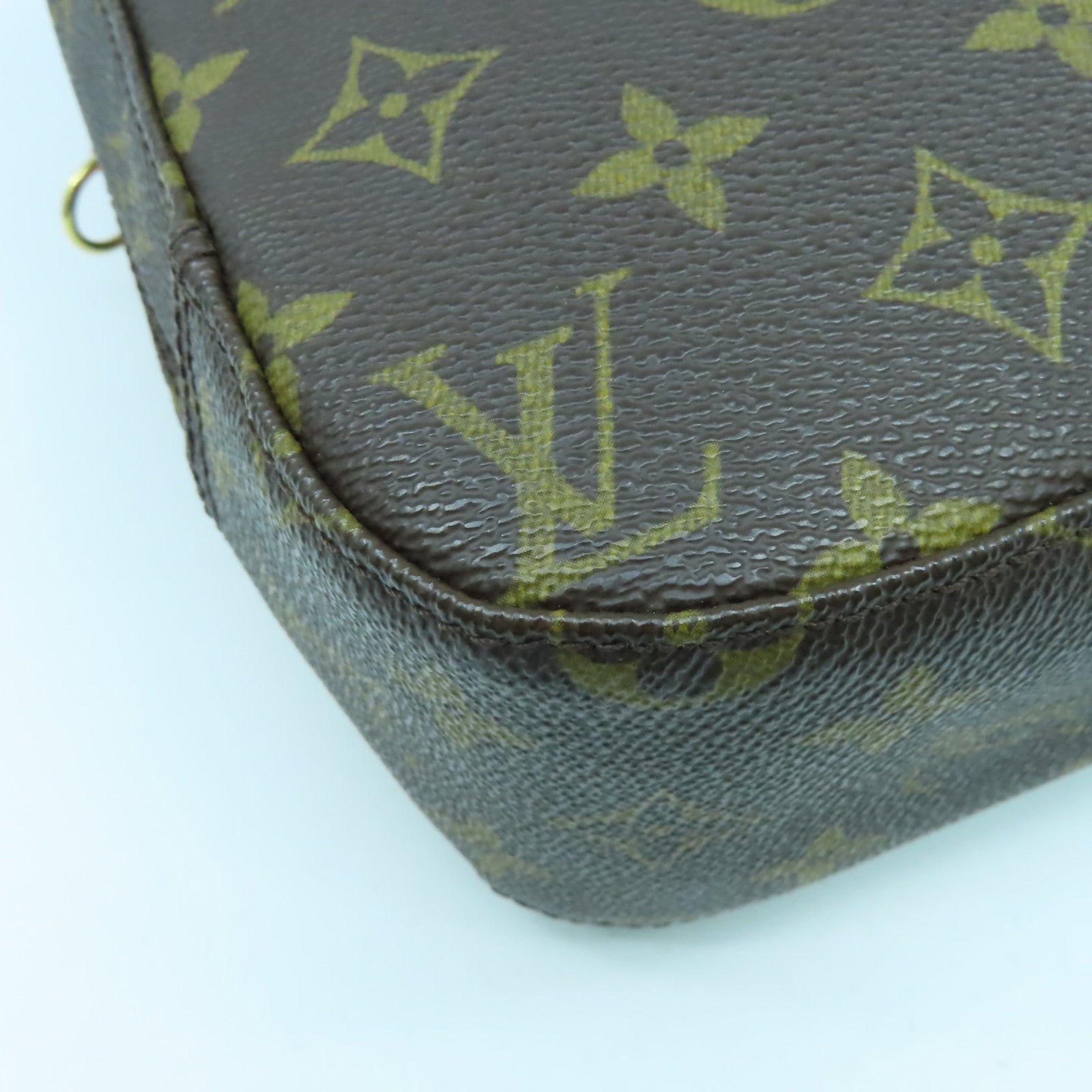 LOUIS VUITTON Monogram Spontini金扣手挽肩背兩用袋啡色
