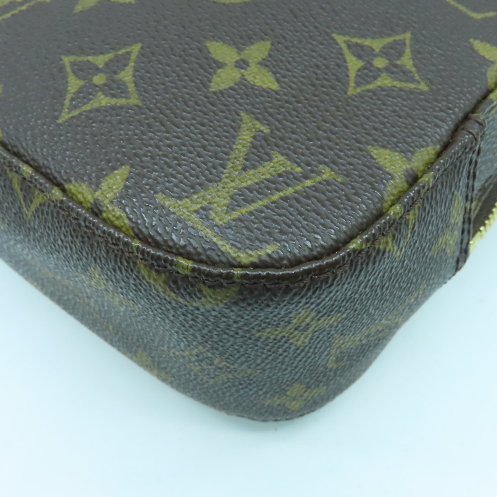 LOUIS VUITTON Monogram Spontini金扣手挽肩背兩用袋啡色