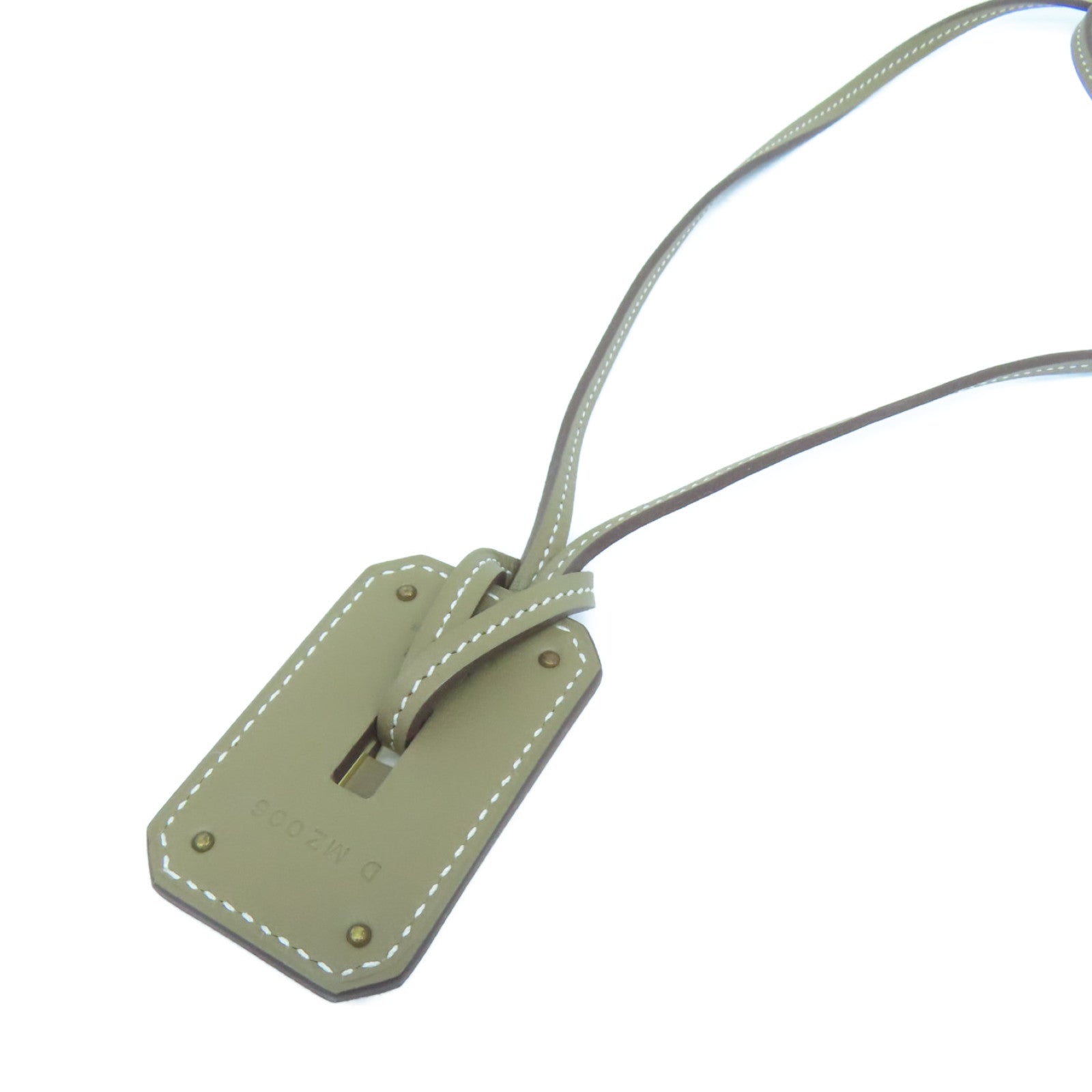 HERMES Swift皮革Necklace项链Etoupe啡色
