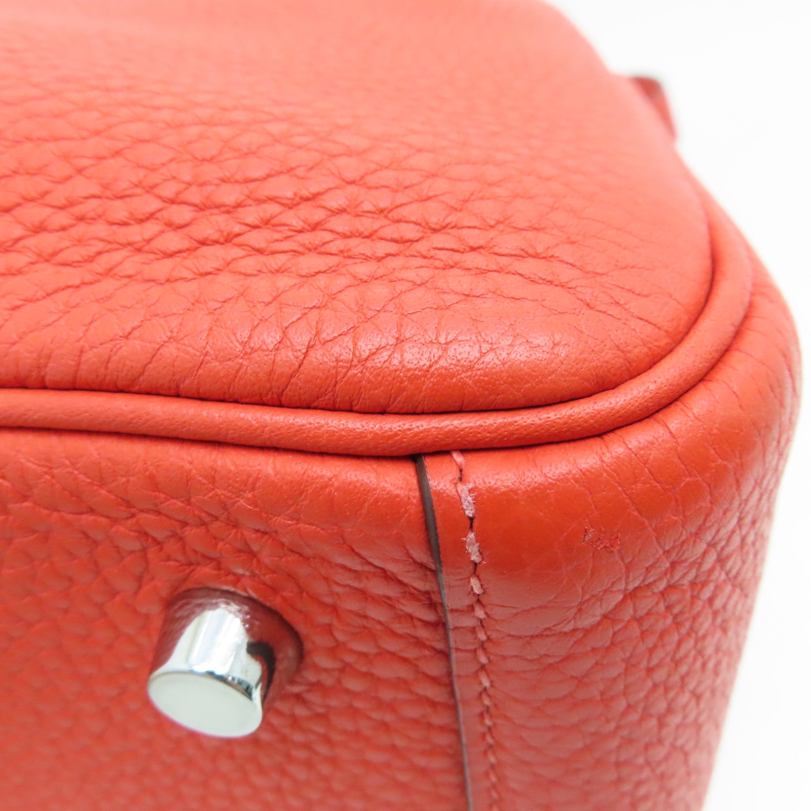 HERMES Clemence皮革Lindy 26 Shoulder Bag銀扣手挽肩背兩用袋