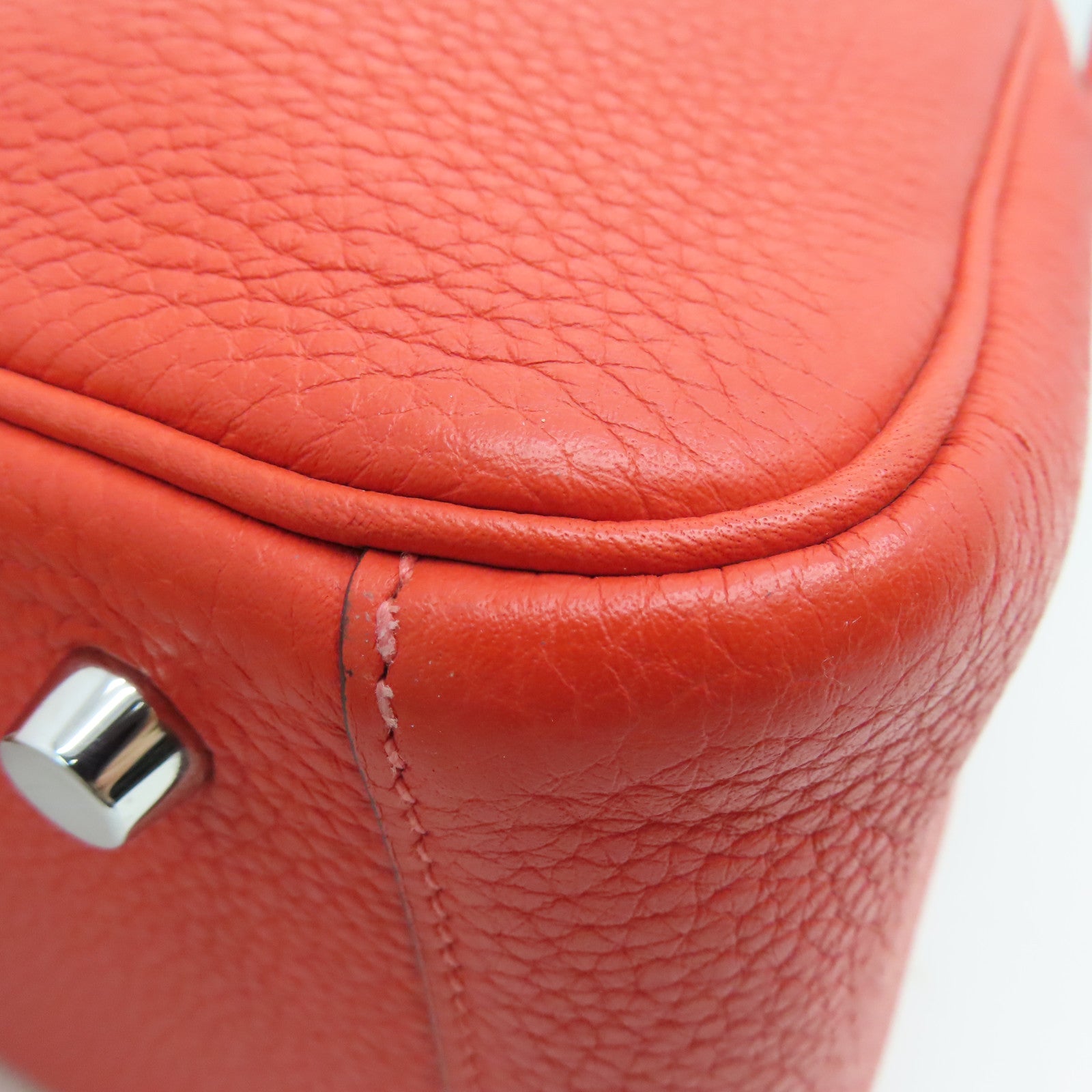 HERMES Clemence皮革Lindy 26 Shoulder Bag銀扣手挽肩背兩用袋