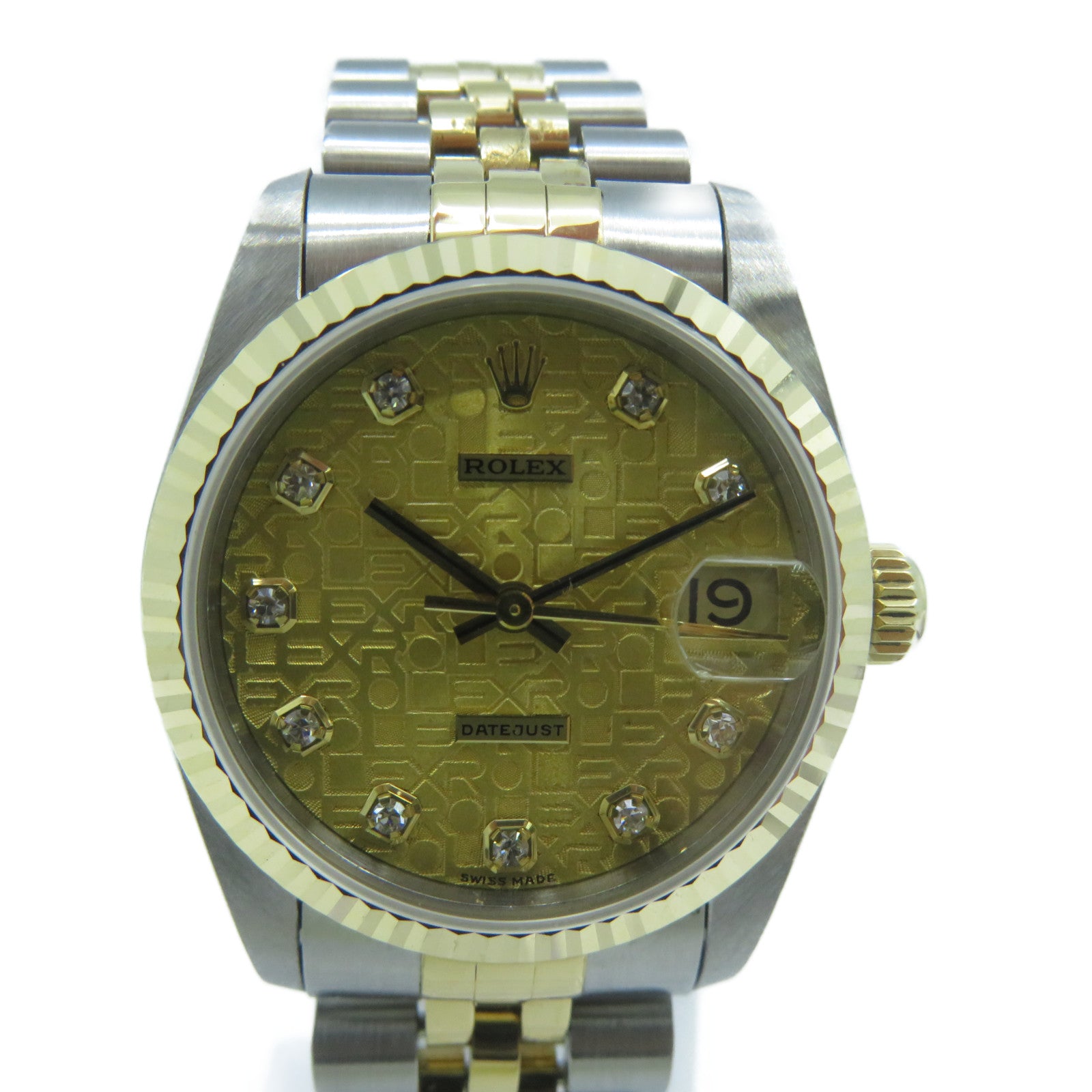 ROLEX Datejust 31mm 18K黃金/不鏽鋼手錶自動機芯金色