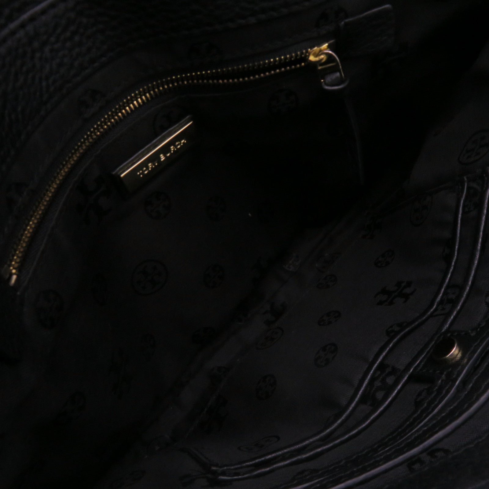 Tory Burch Leather Shoulder Bag Black
