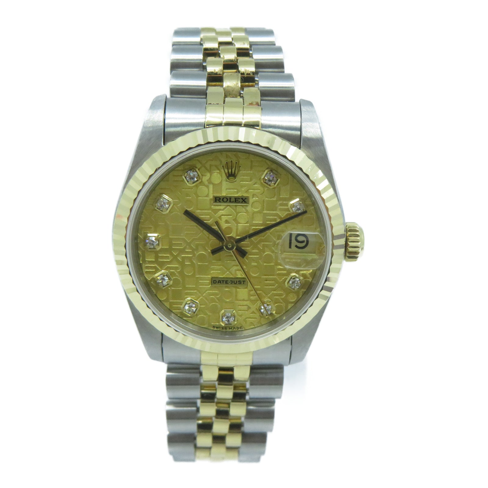 ROLEX Datejust 31mm 18K黃金/不鏽鋼手錶自動機芯金色
