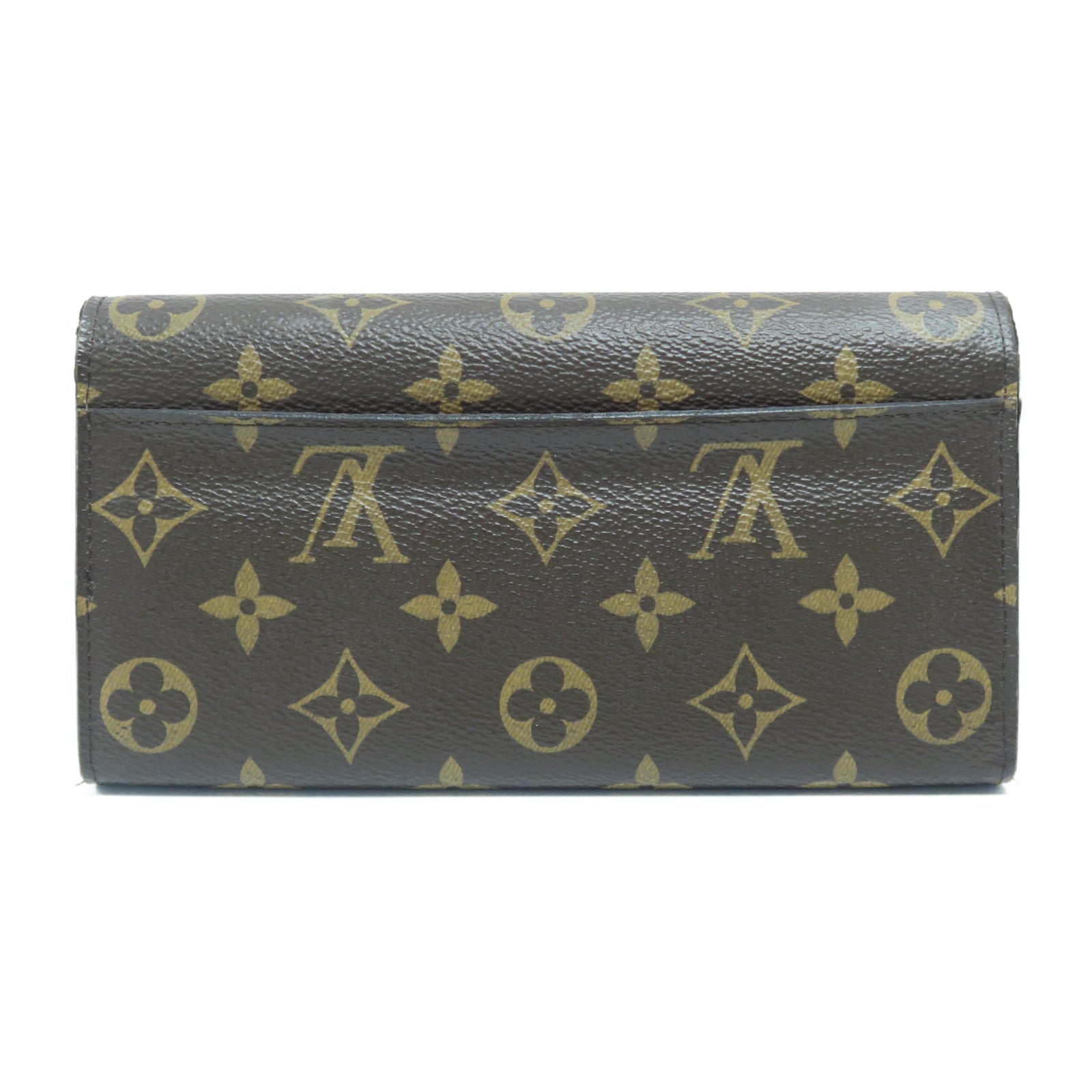 LOUIS VUITTON Monogram Sarah Long Wallet金扣長錢包啡色