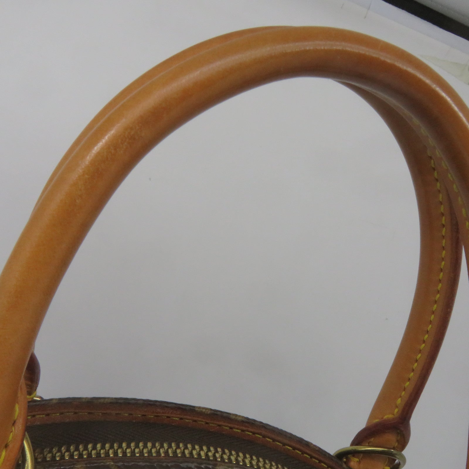 LOUIS VUITTON Monogram Elipse金扣手挽袋啡色