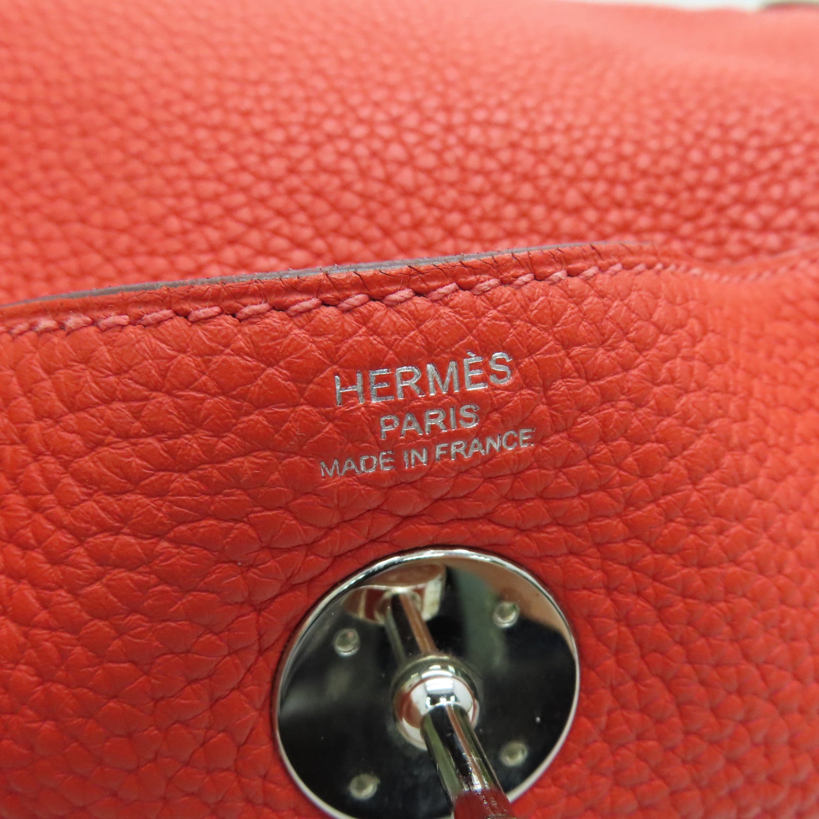 HERMES Clemence皮革Lindy 26 Shoulder Bag銀扣手挽肩背兩用袋