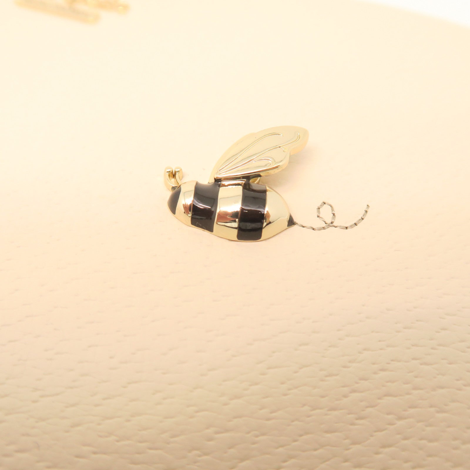 Kate Spade Leather Chain Shoulder Gold Buckle Chain Shoulder Bag White