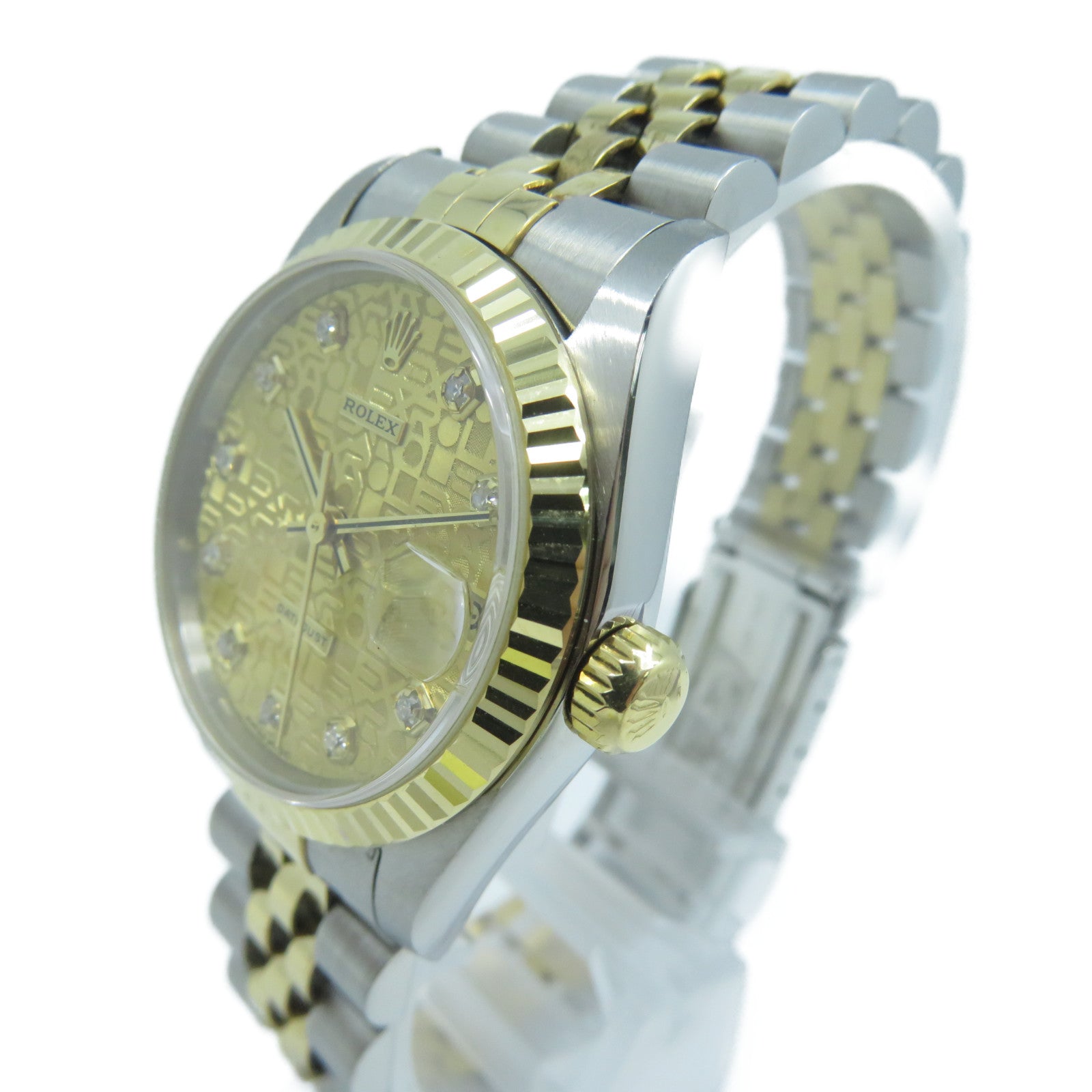 ROLEX Datejust 31mm 18K黃金/不鏽鋼手錶自動機芯金色