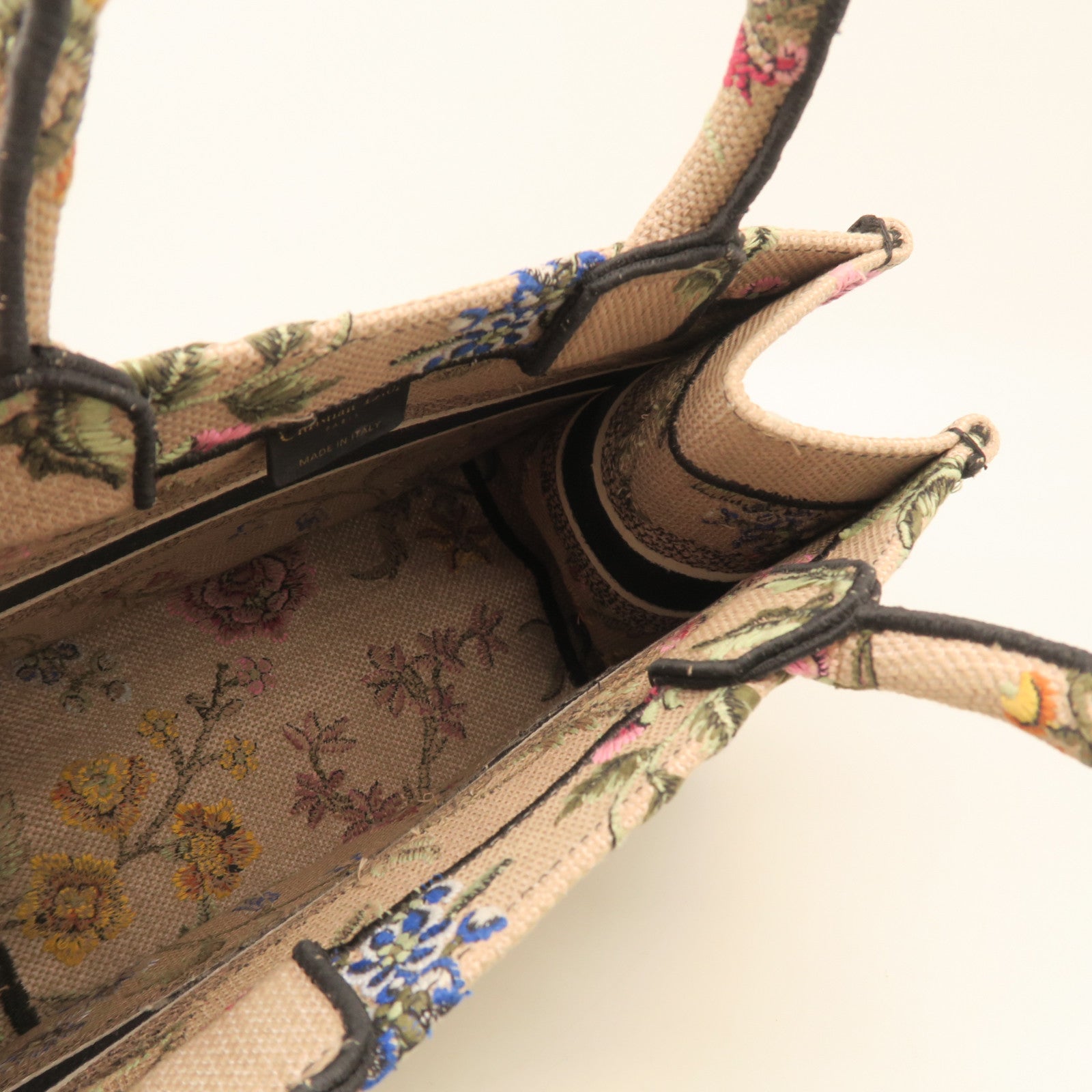 Dior Canvas Tote Bag Pink Beige