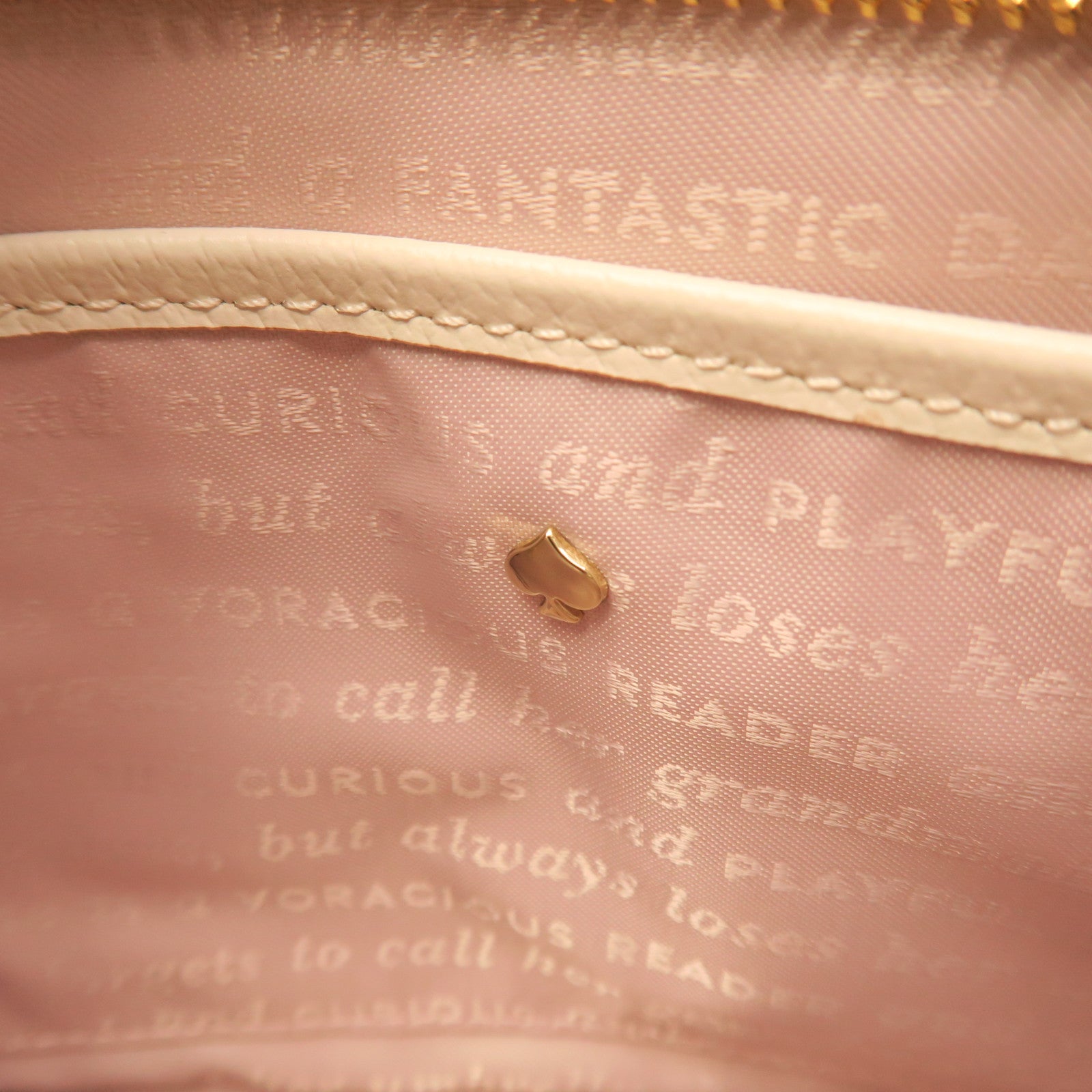Kate Spade Leather Chain Shoulder Gold Buckle Chain Shoulder Bag White