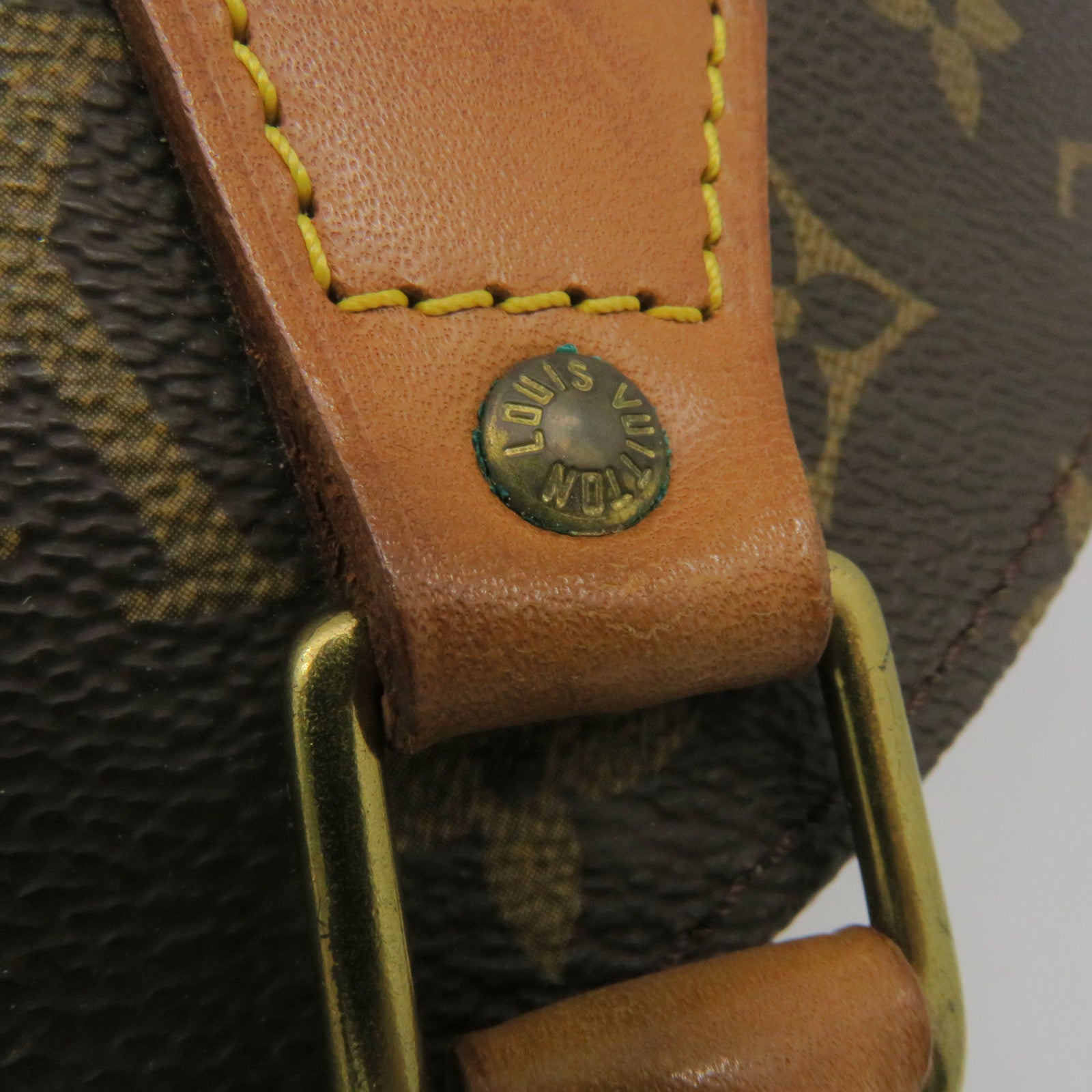 LOUIS VUITTON Monogram Elipse金扣手挽袋啡色