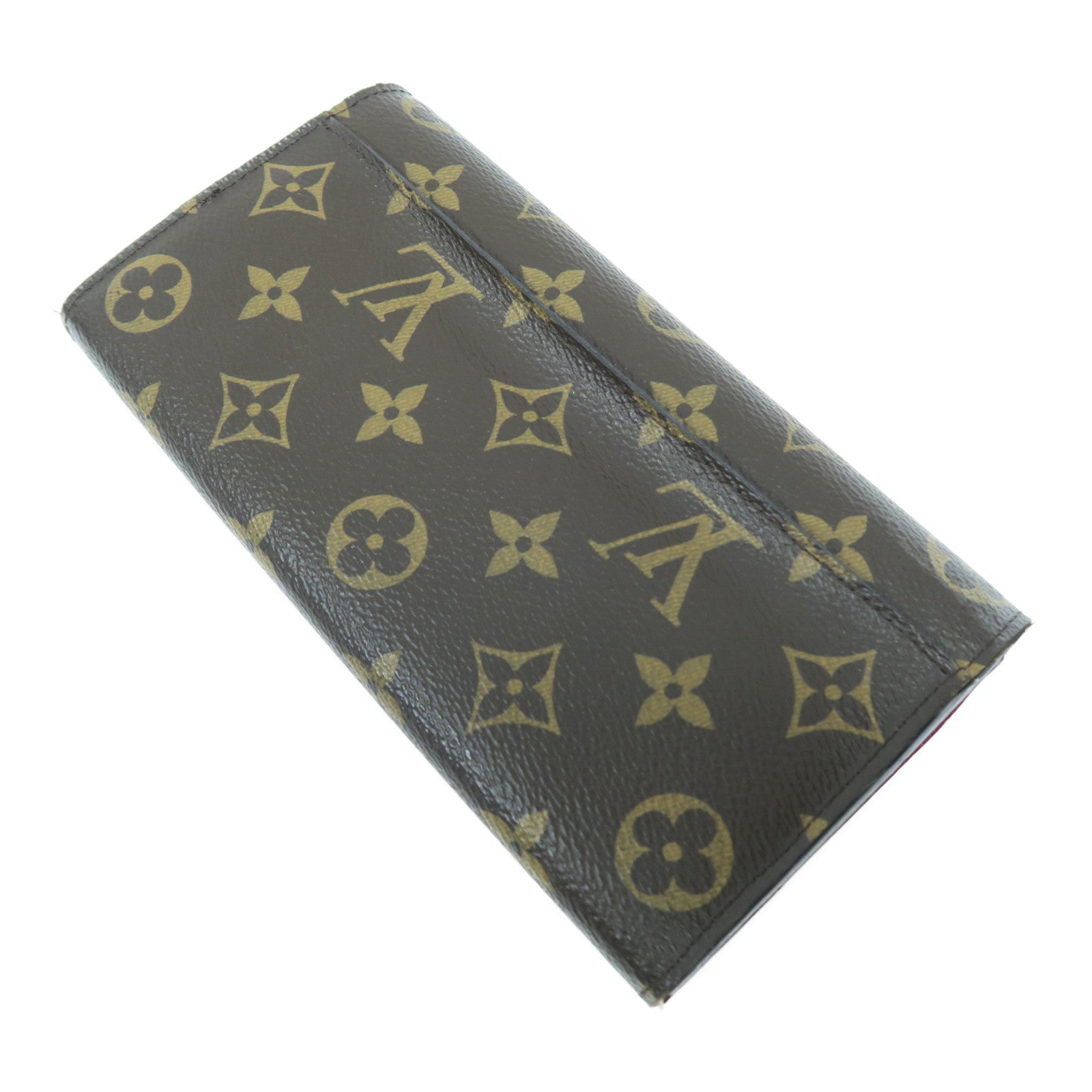 LOUIS VUITTON Monogram Sarah Long Wallet金扣長錢包啡色