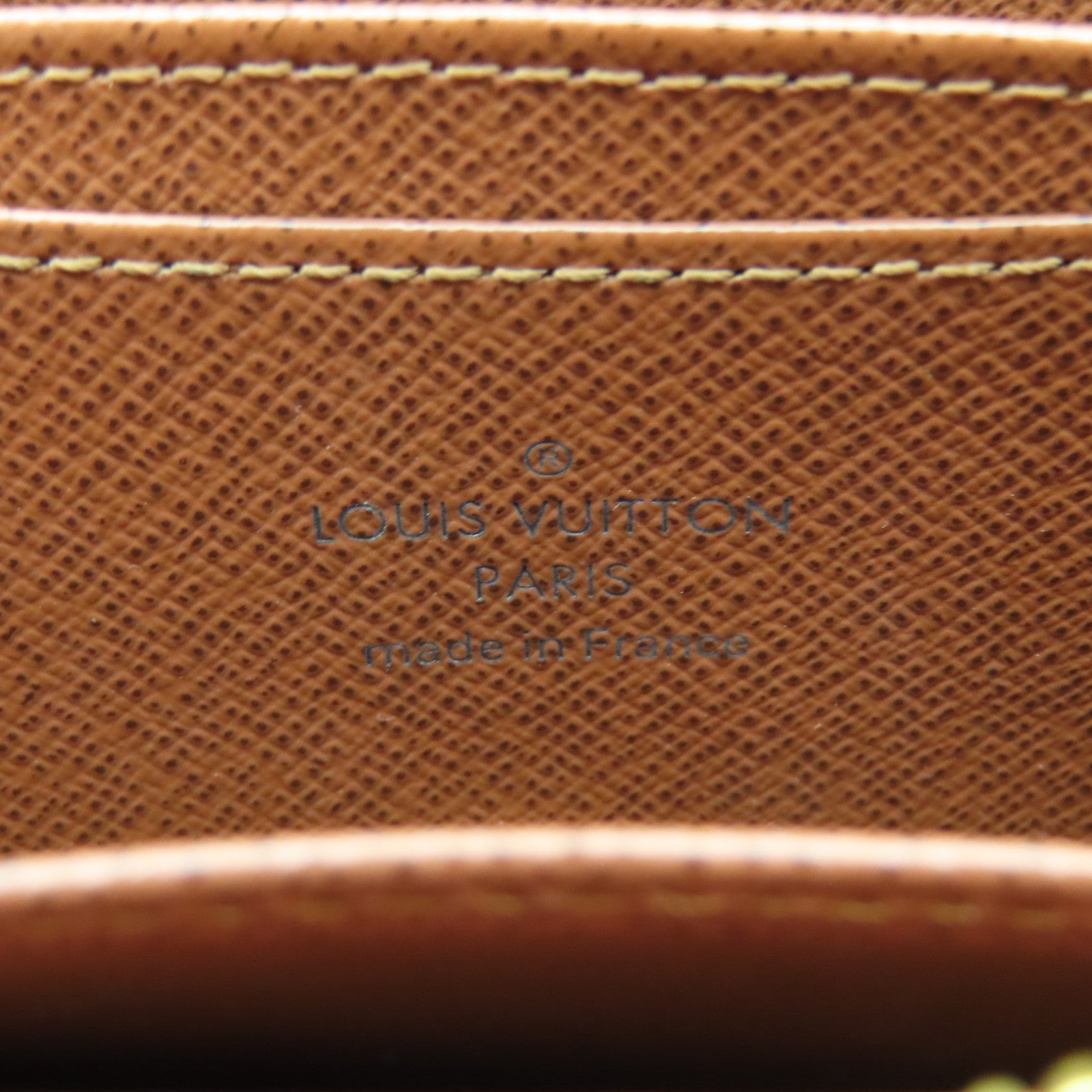 LOUIS VUITTON Monogram Zippy Coin Purse金扣零錢包棕色