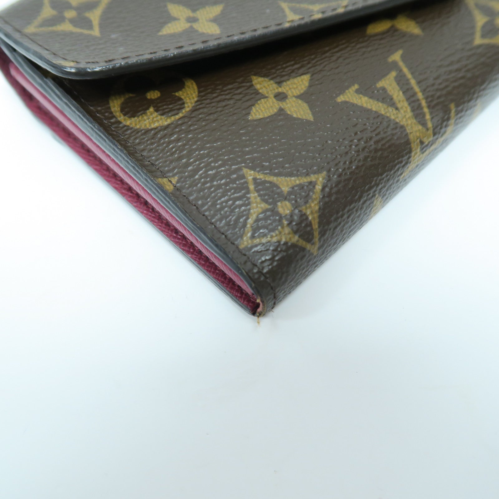 LOUIS VUITTON Monogram Sarah Long Wallet金扣長錢包啡色