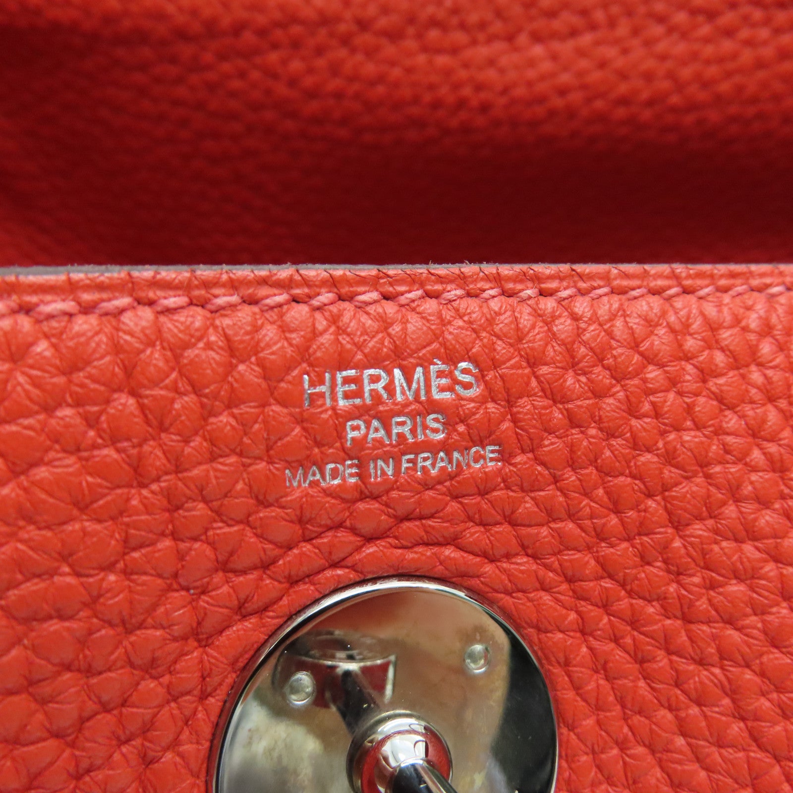HERMES Clemence皮革Lindy 26 Shoulder Bag銀扣手挽肩背兩用袋