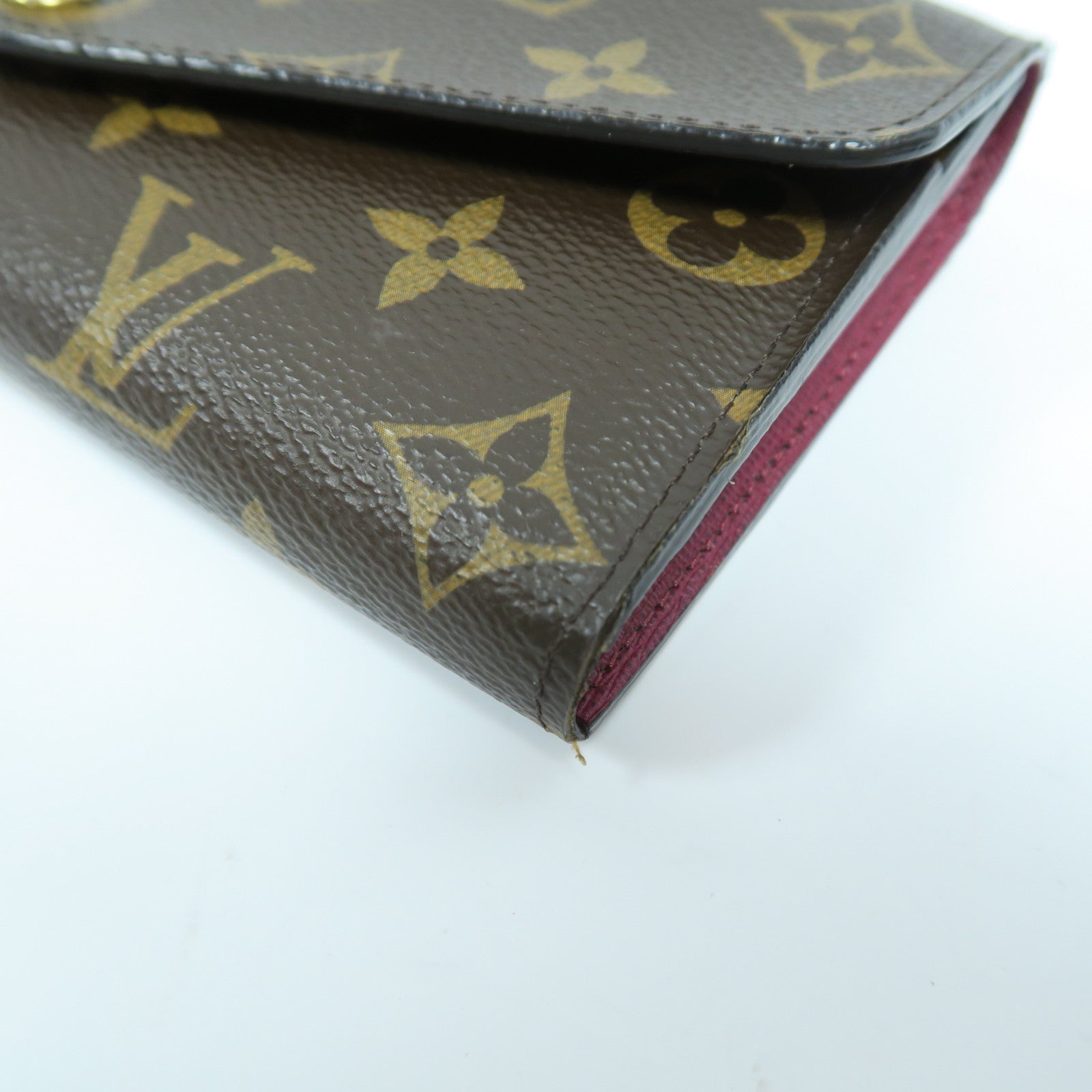 LOUIS VUITTON Monogram Sarah Long Wallet金扣長錢包啡色