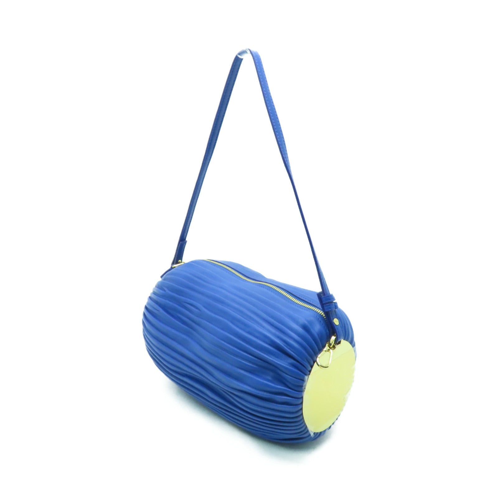 LOEWE 羊皮皮革Bracelet Pouch金扣鏈帶肩背袋藍色