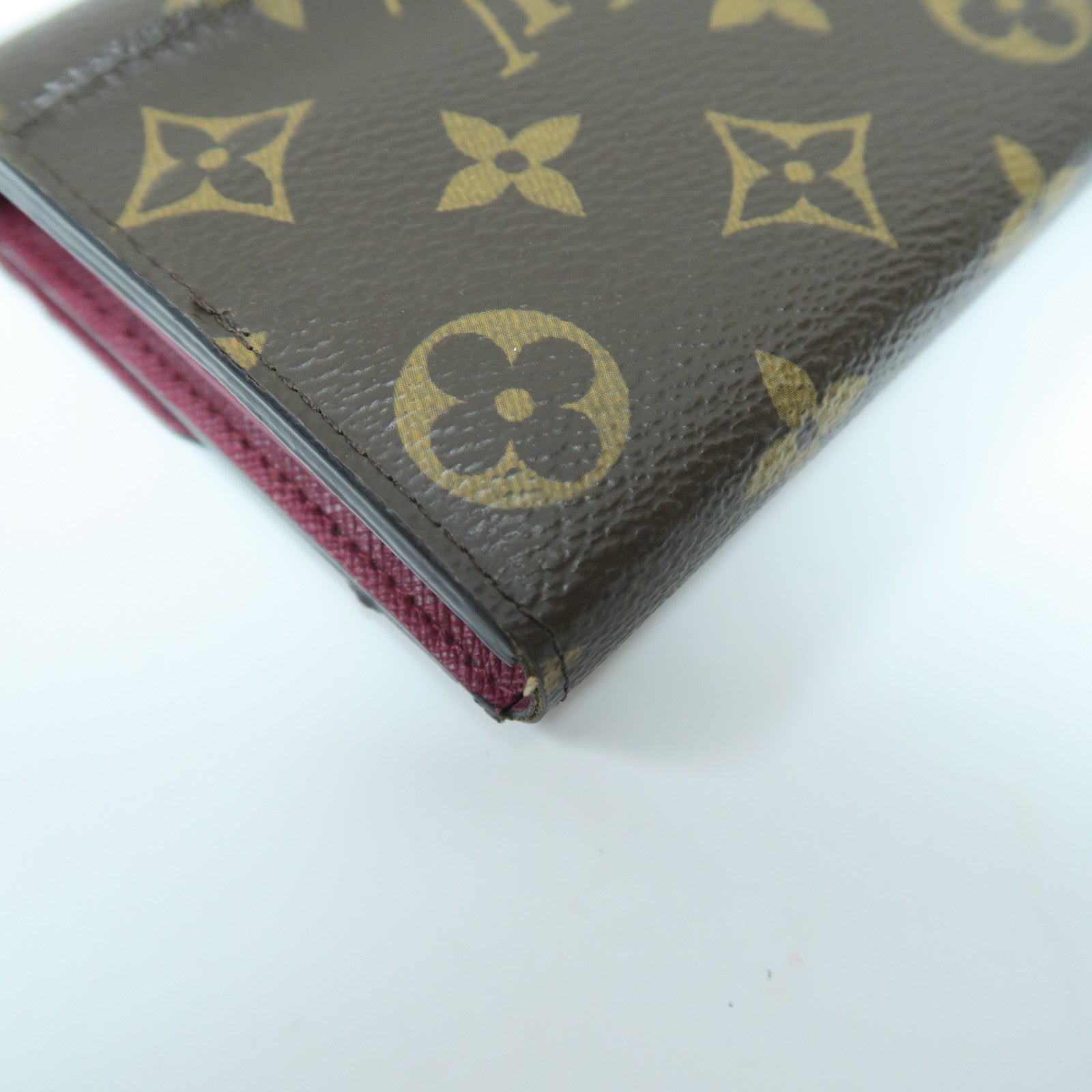LOUIS VUITTON Monogram Sarah Long Wallet金扣長錢包啡色