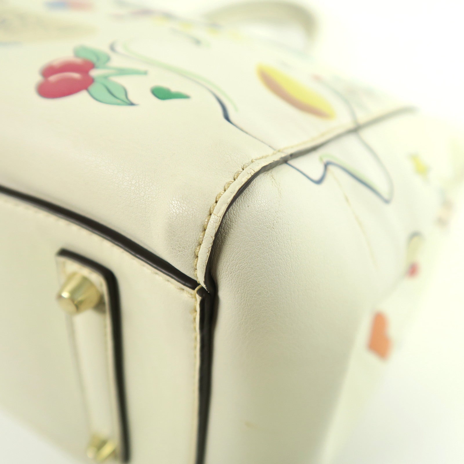 Anya Hindmarch 牛皮皮革Hand Bag金扣手挽袋彩色