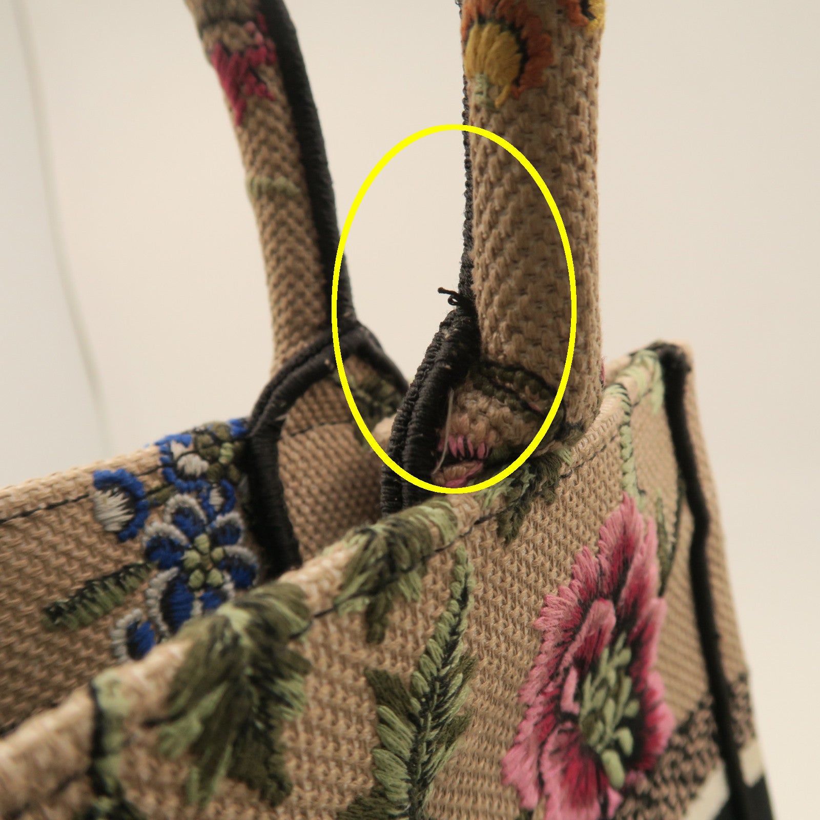 Dior Canvas Tote Bag Pink Beige