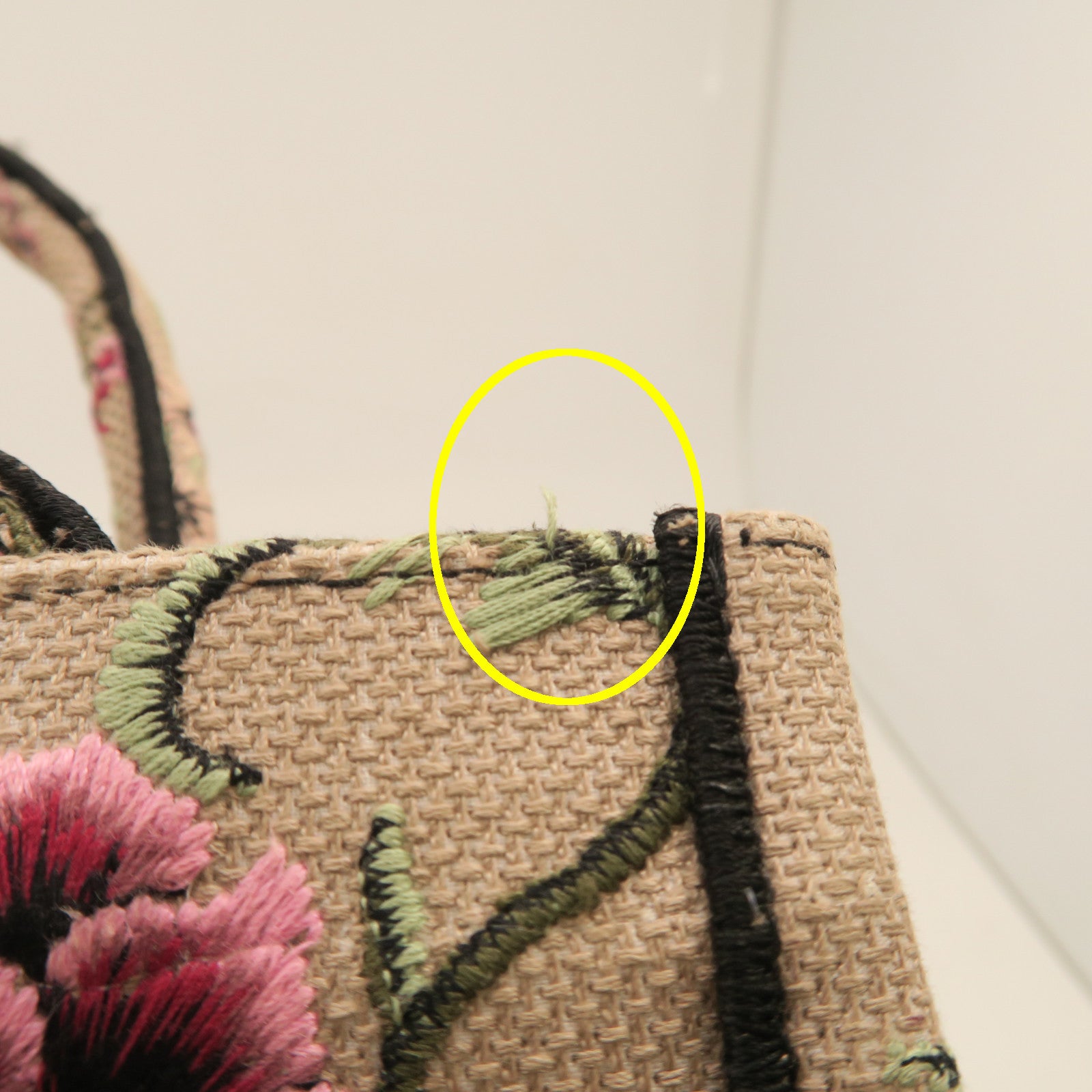 Dior Canvas Tote Bag Pink Beige