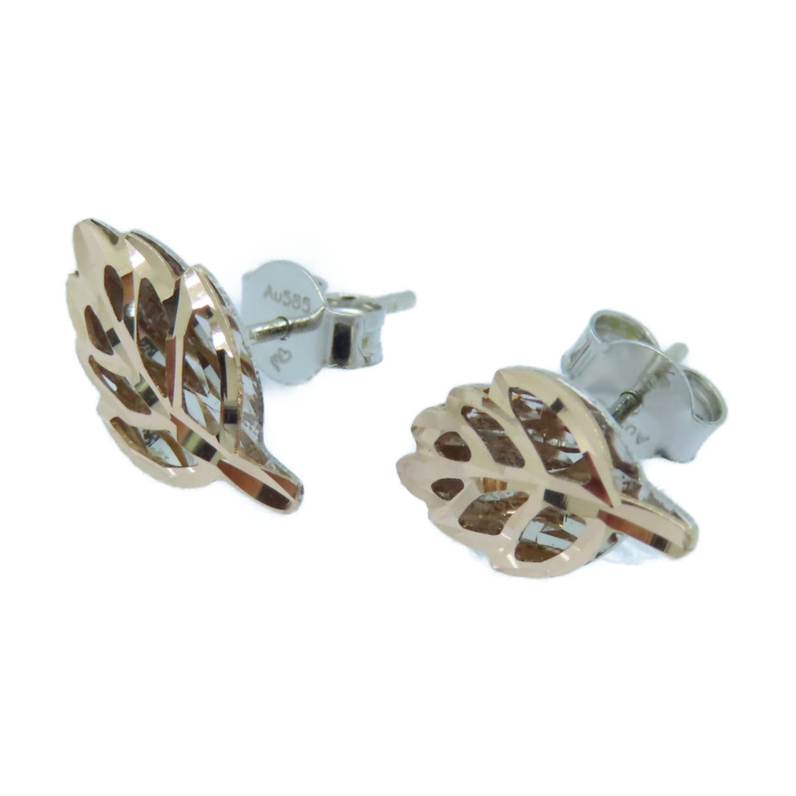 JEWELRY 18K玫瑰金Earrings耳環粉金色