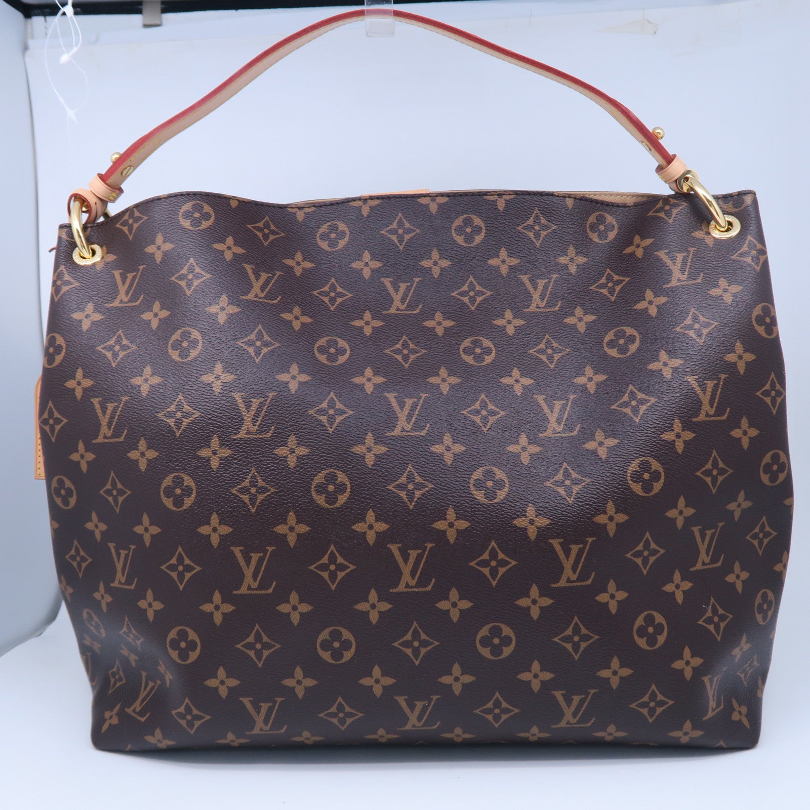 LOUIS VUITTON Monogram Graceful MM金扣肩背袋啡色