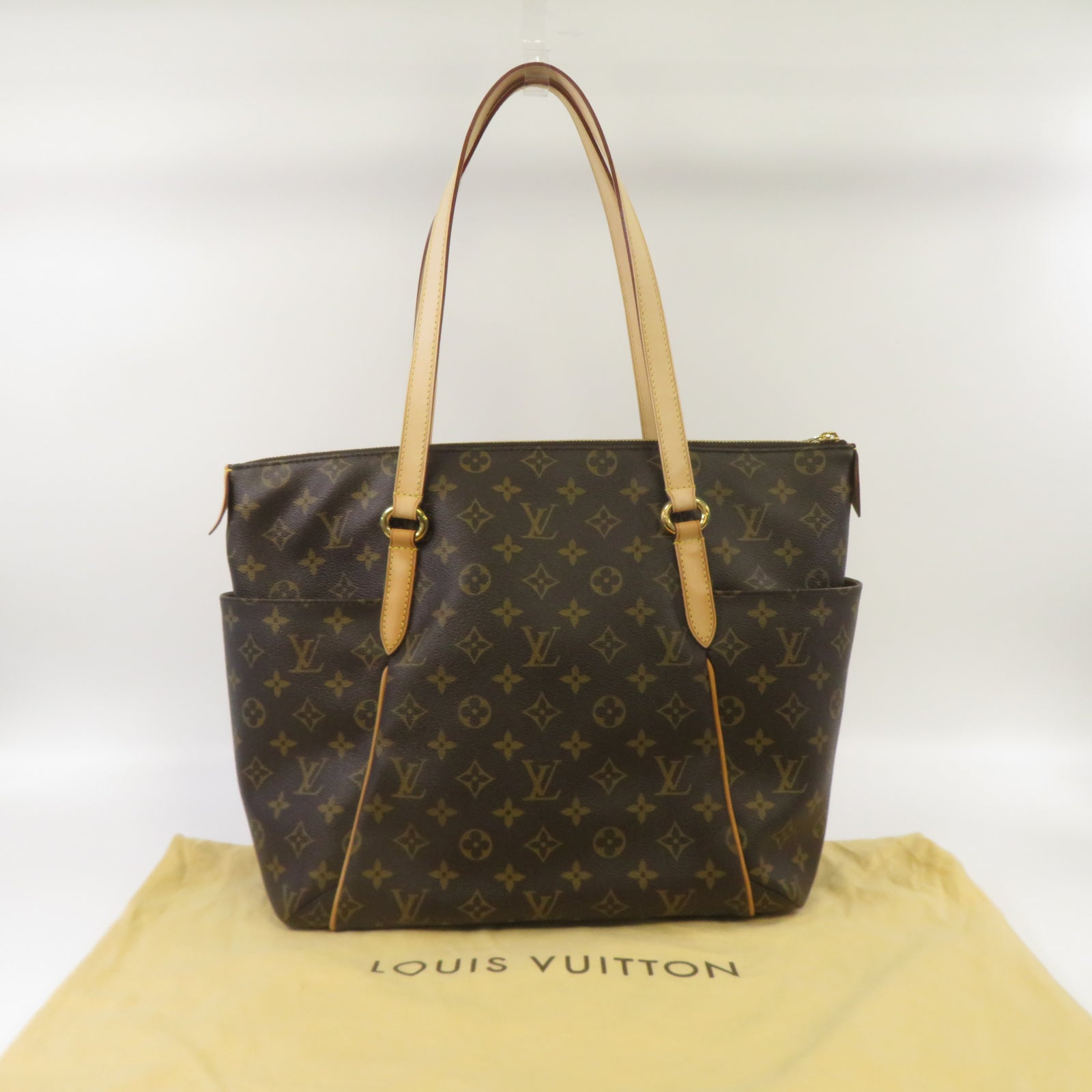 LOUIS VUITTON Monogram Totally MM金扣肩背袋啡色