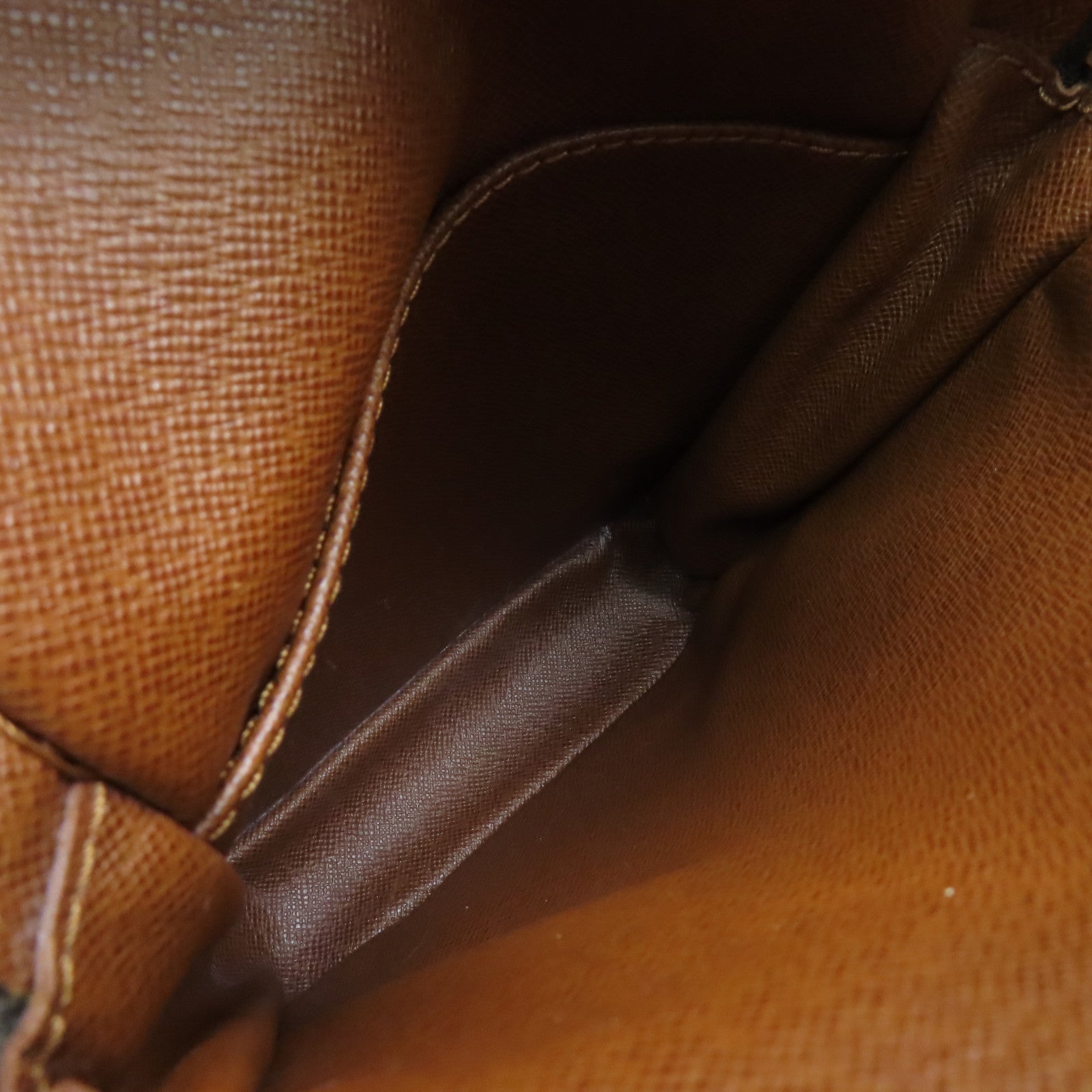 LOUIS VUITTON Monogram Danube Gold Buckle Shoulder Bag Brown
