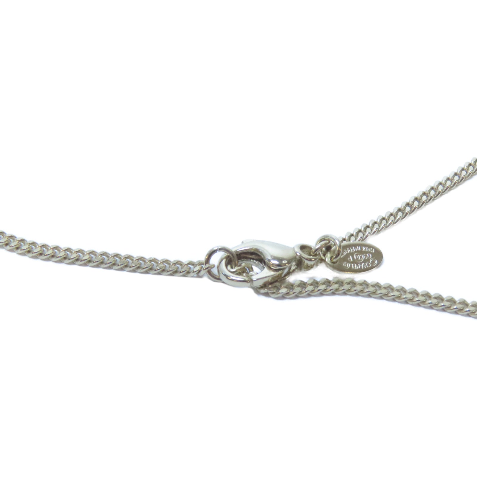CHANEL 金屬Necklace金扣項鍊金色/黑色