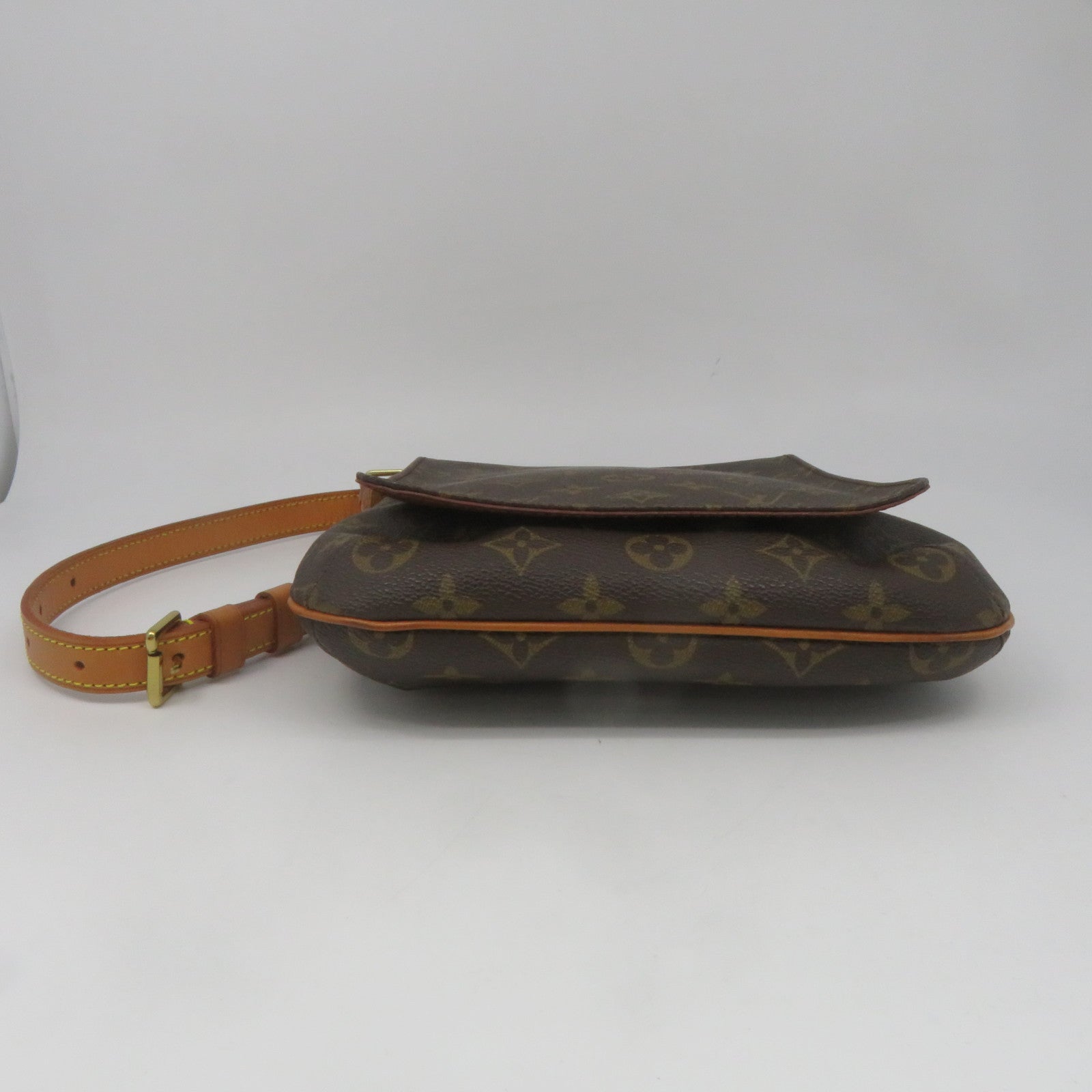LOUIS VUITTON Monogram Musette Shoulder金扣肩背袋啡色