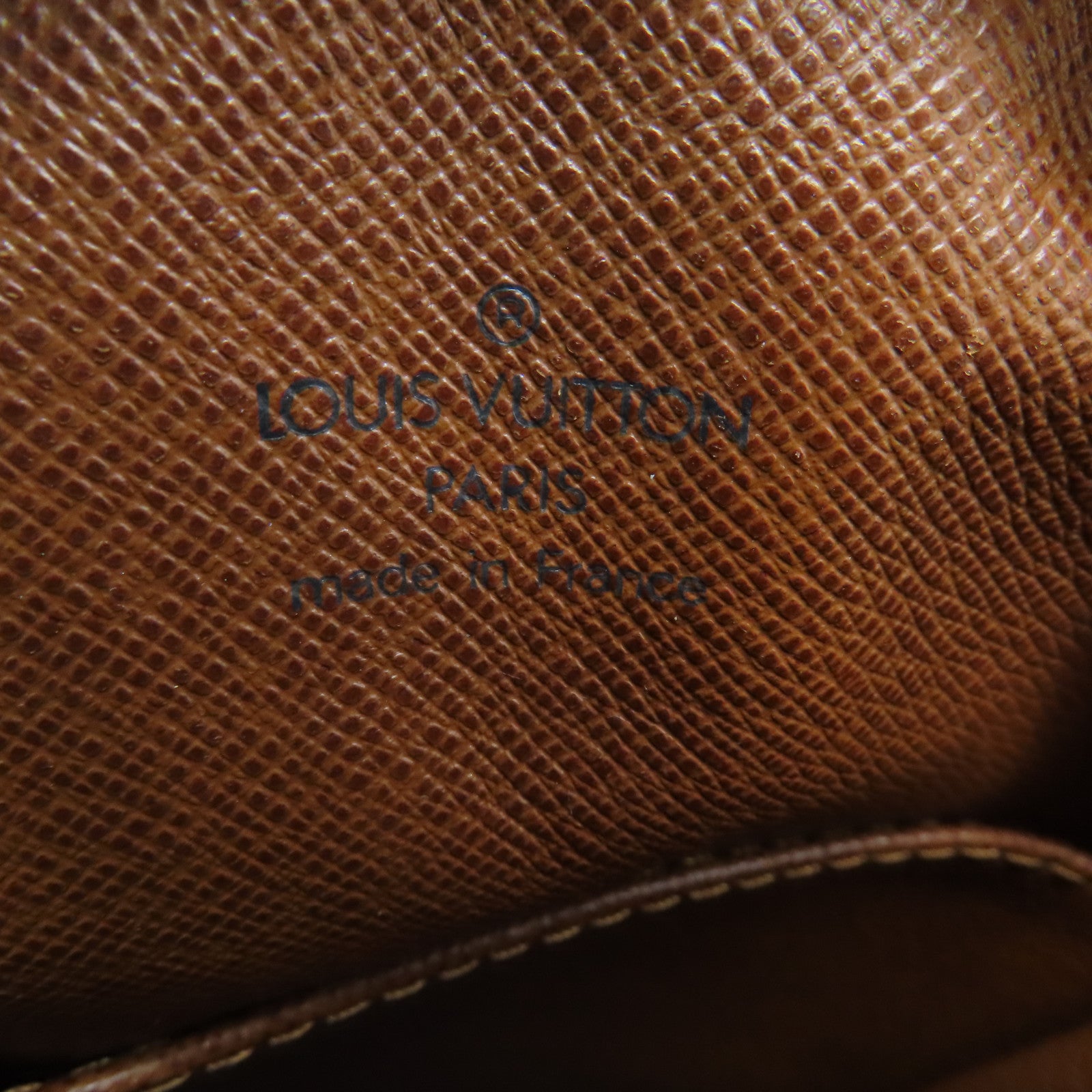 LOUIS VUITTON Monogram Danube Gold Buckle Shoulder Bag Brown