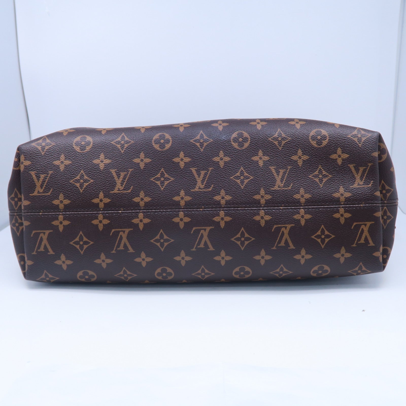 LOUIS VUITTON Monogram Graceful MM金扣肩背袋啡色