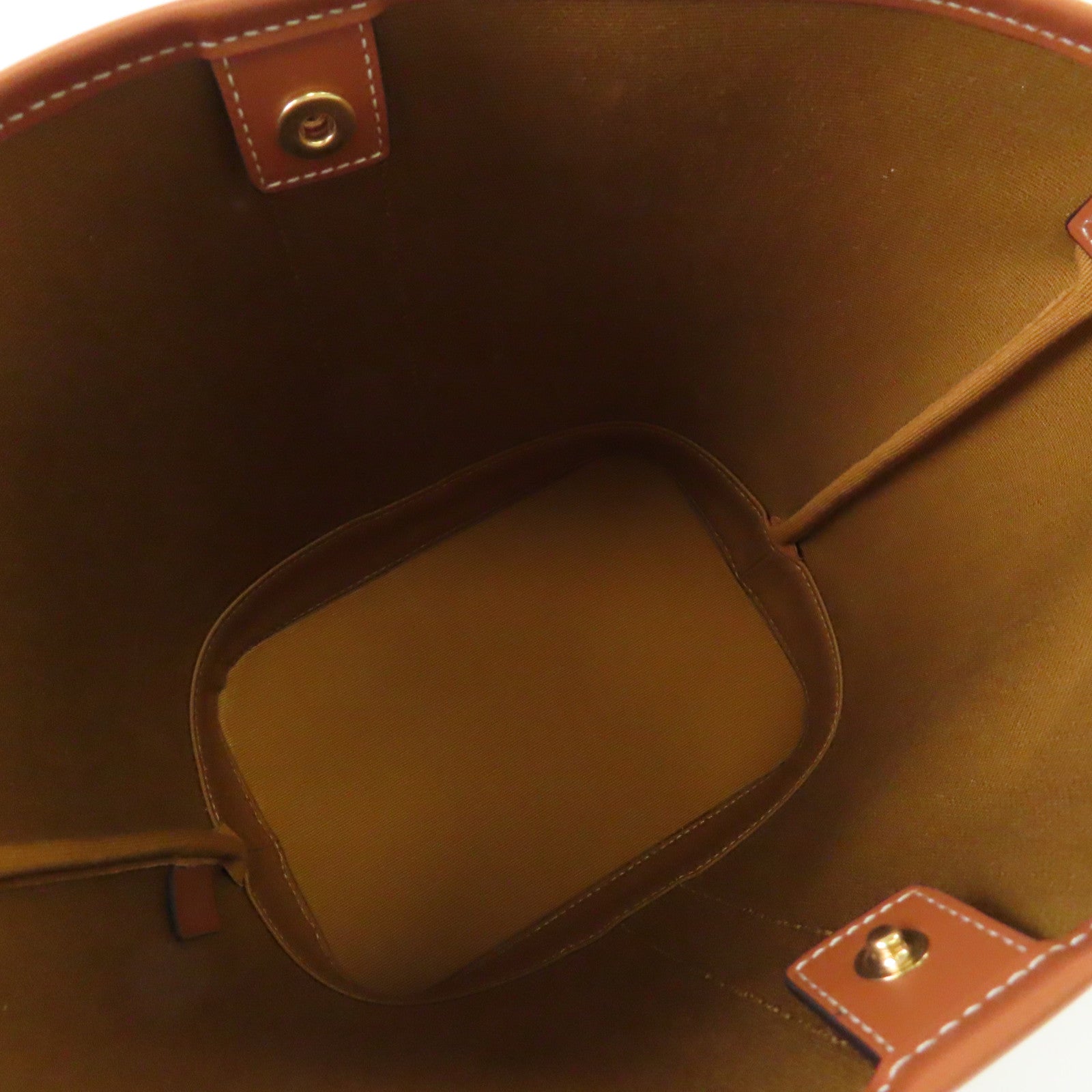 CELINE Triomphe帆布Small Bucket Shoulder Bag金扣肩背袋啡色