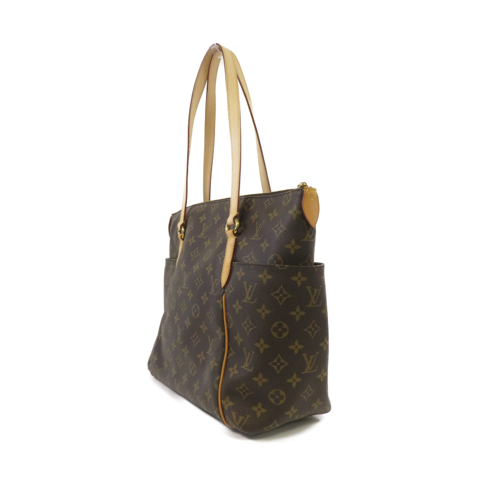 LOUIS VUITTON Monogram Totally MM金扣肩背袋啡色