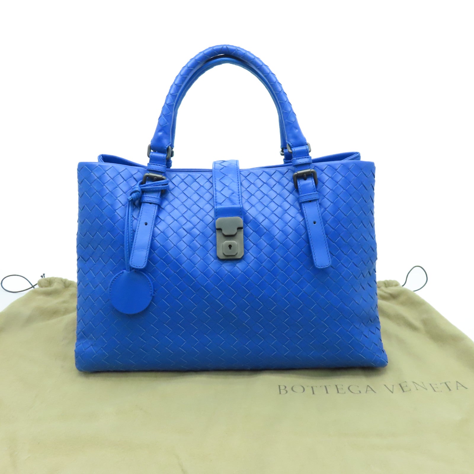 BOTTEGA VENETA Leather Hand Bag Blue