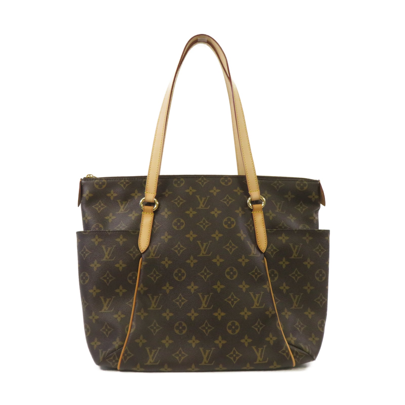 LOUIS VUITTON Monogram Totally MM金扣肩背袋啡色