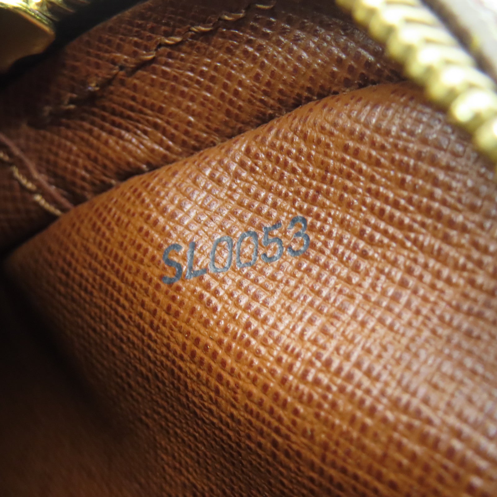 LOUIS VUITTON Monogram Danube Gold Buckle Shoulder Bag Brown
