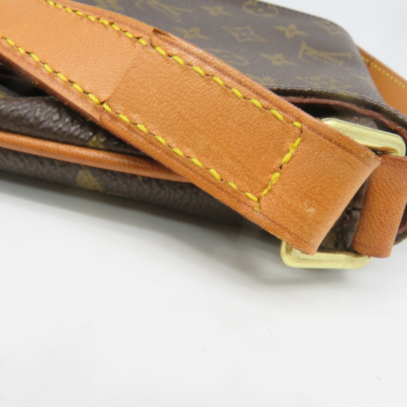 LOUIS VUITTON Monogram Musette Shoulder金扣肩背袋啡色