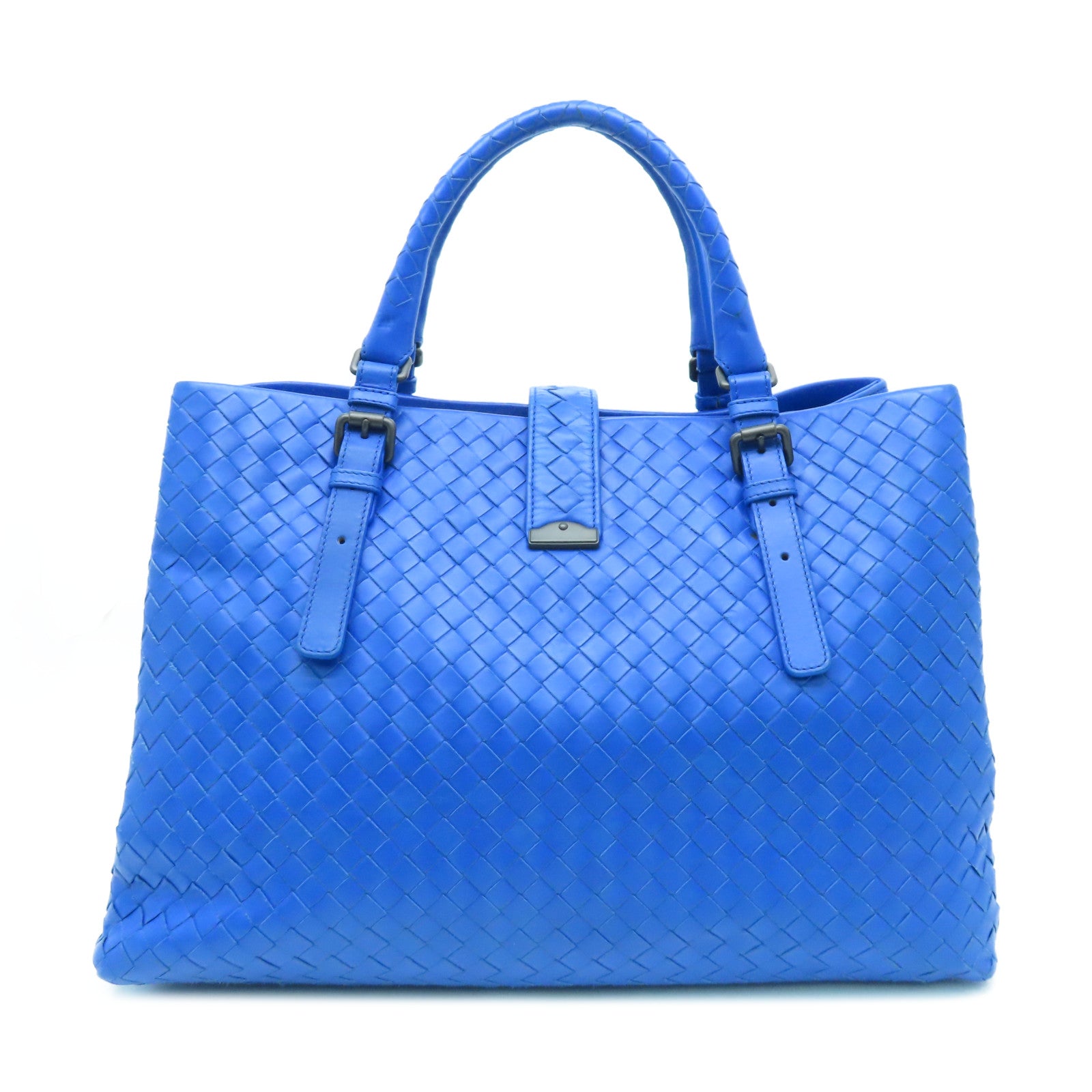 BOTTEGA VENETA Leather Hand Bag Blue
