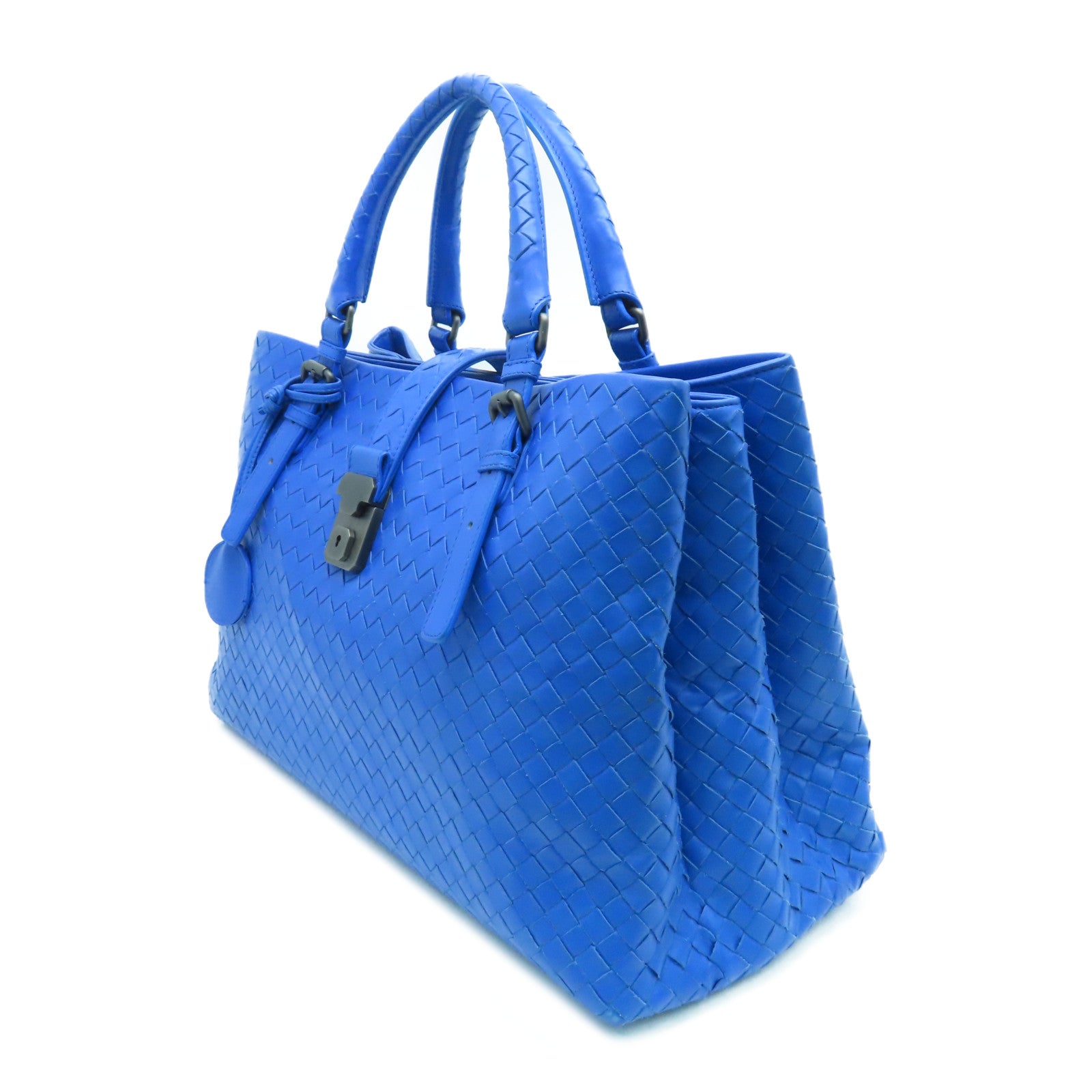 BOTTEGA VENETA Leather Hand Bag Blue