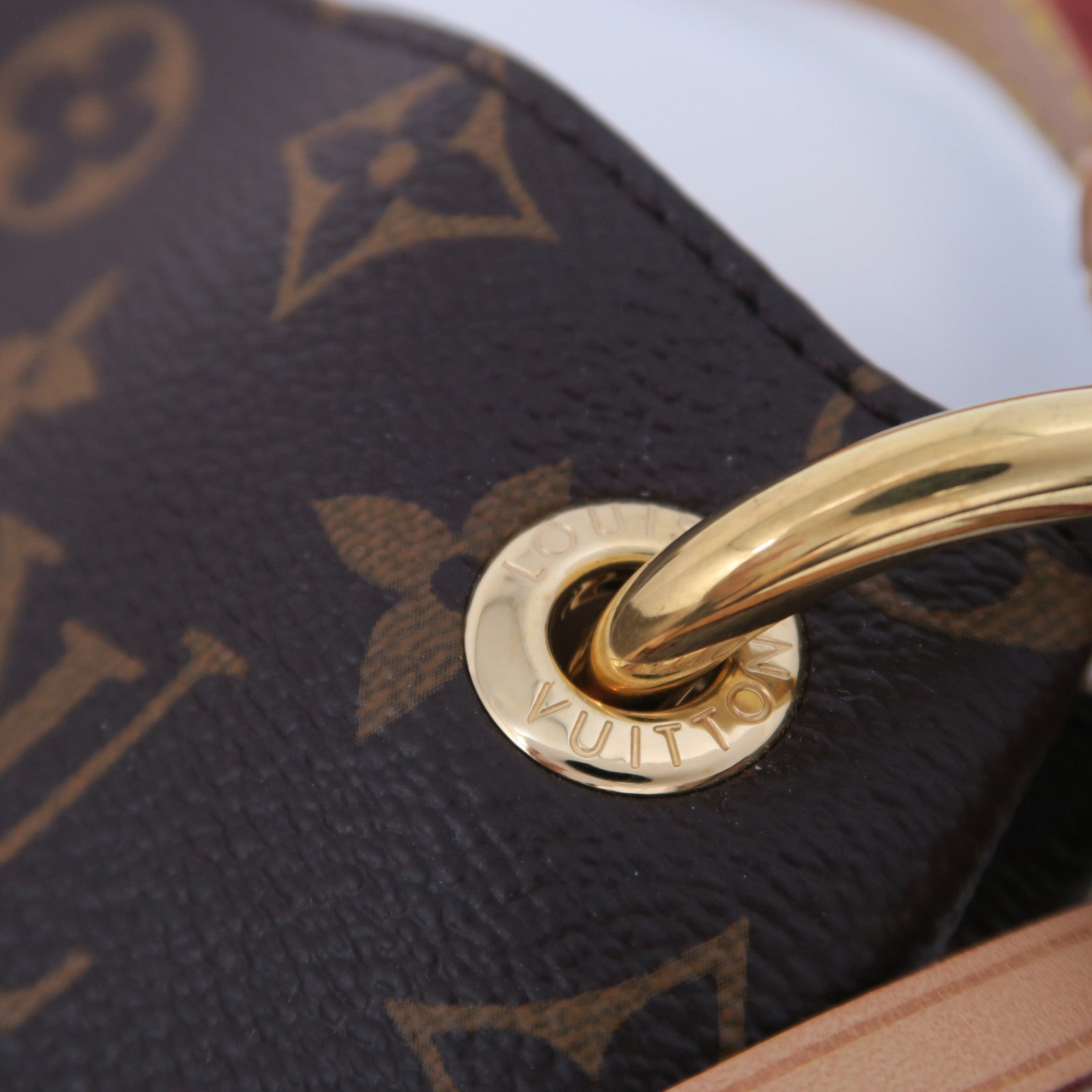 LOUIS VUITTON Monogram Graceful MM金扣肩背袋啡色