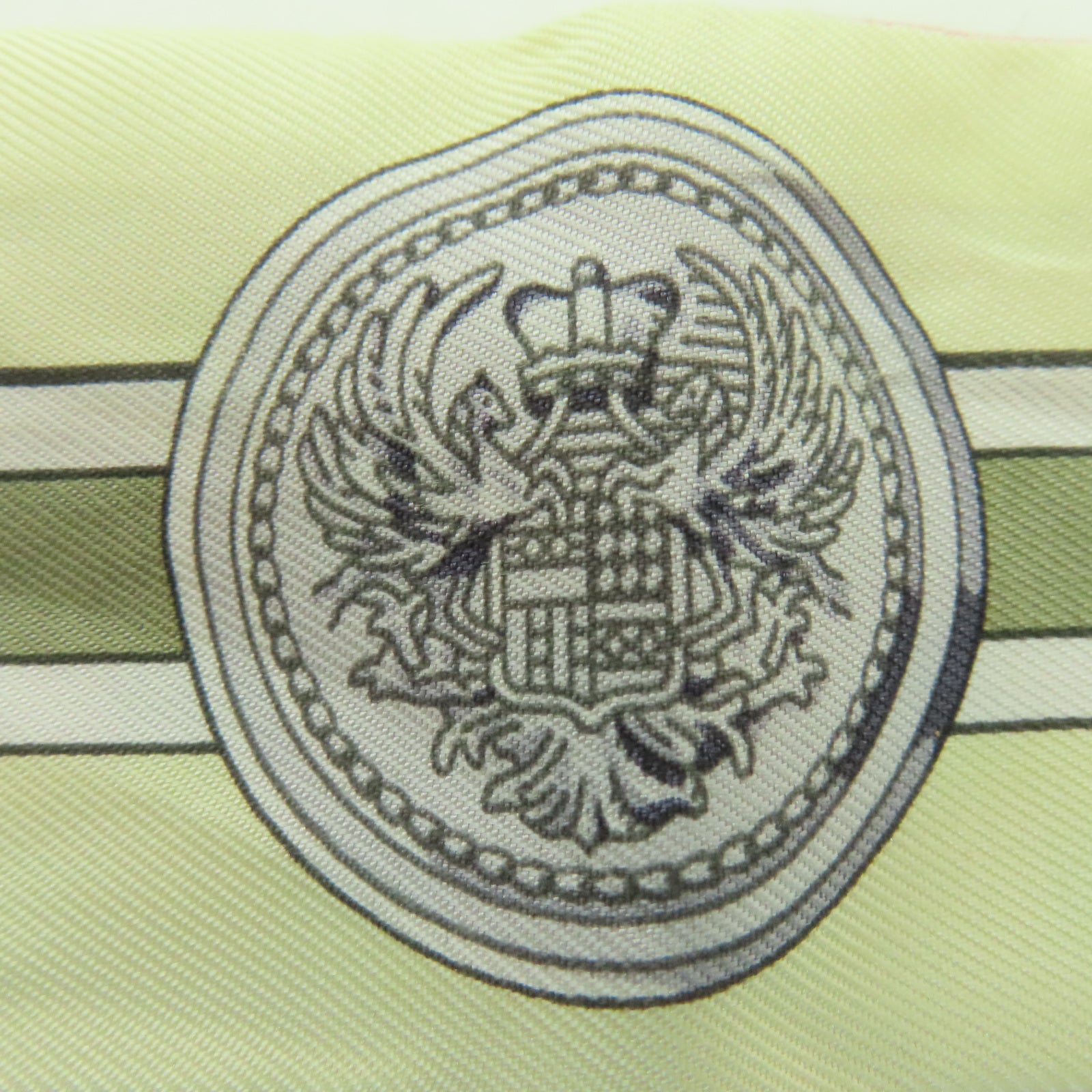 HERMES 絲質Twilly絲巾米色/粉紅色