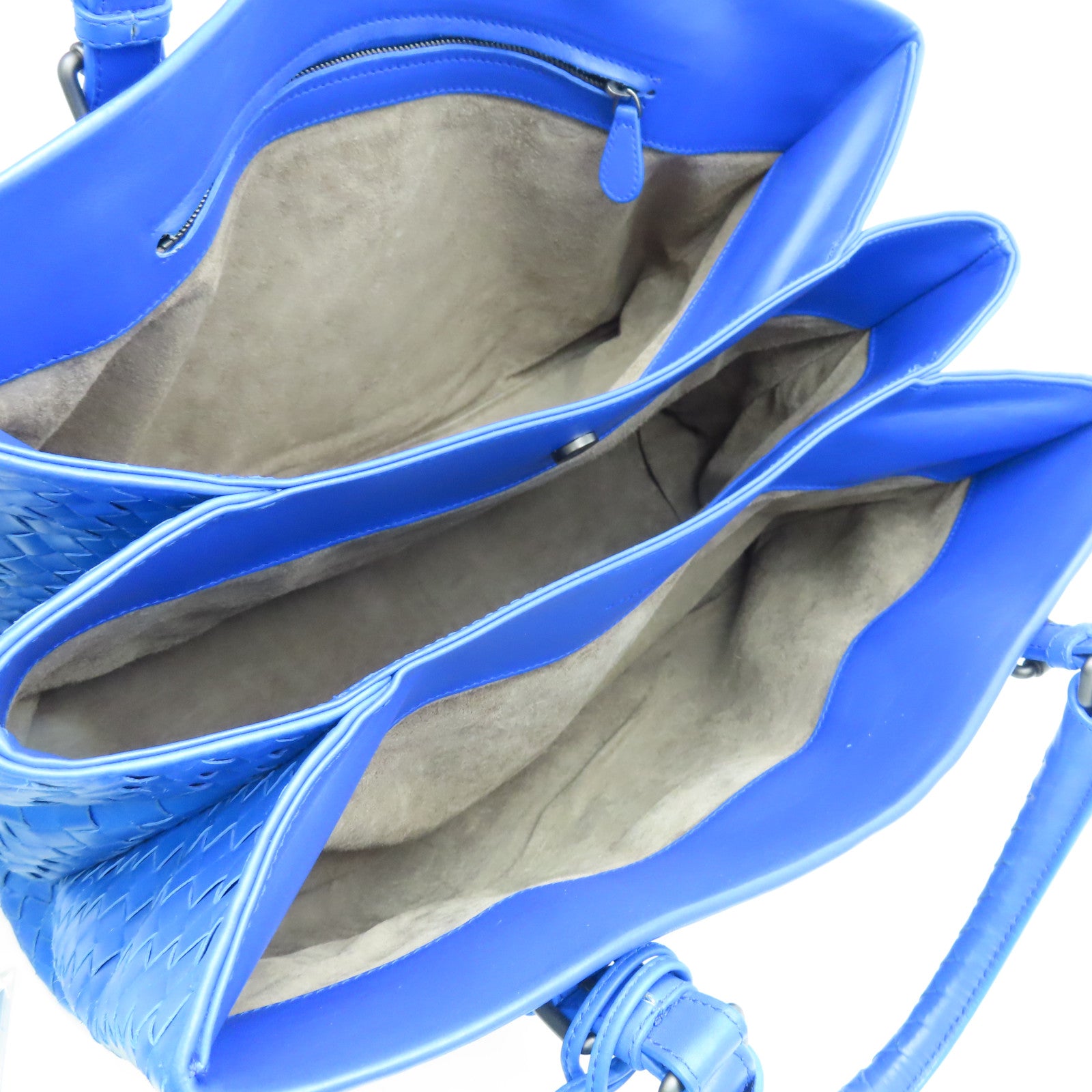 BOTTEGA VENETA Leather Hand Bag Blue