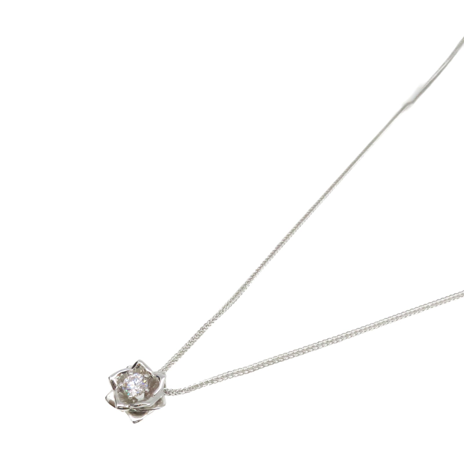 JEWELRY 18K白金/0.18ct钻石Diamond Necklace项链